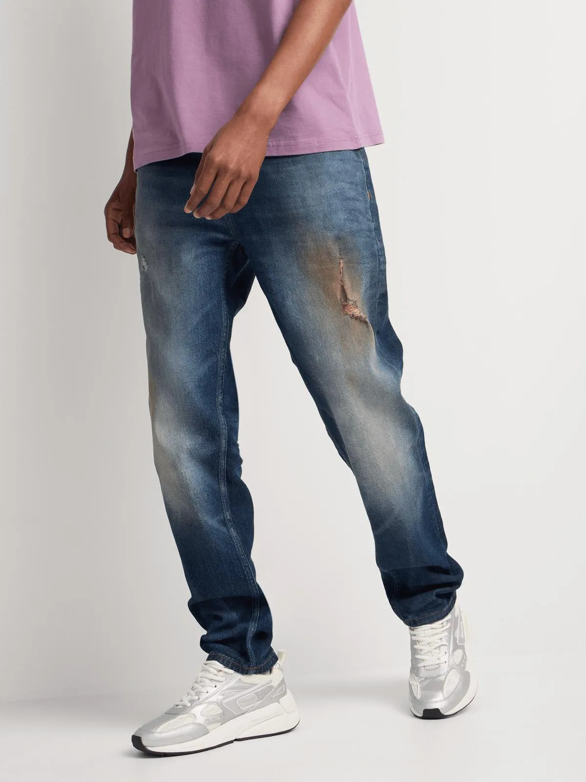 Relay Jeans Men's Seasonal Straight Dark Tint Blue Denim