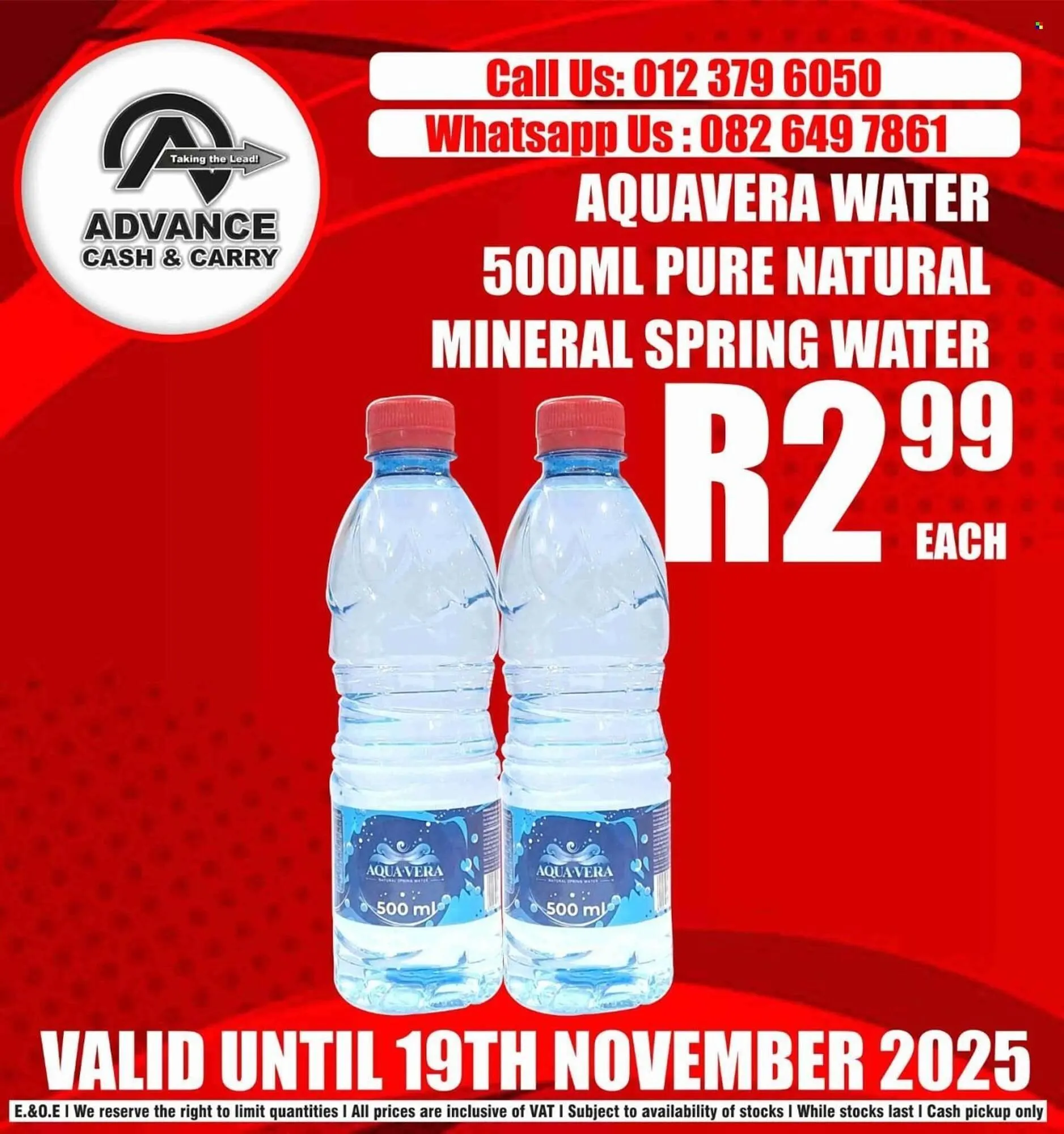 Advance Cash n Carry catalogue from 8 November to 19 November 2025 - Catalogue Page 1