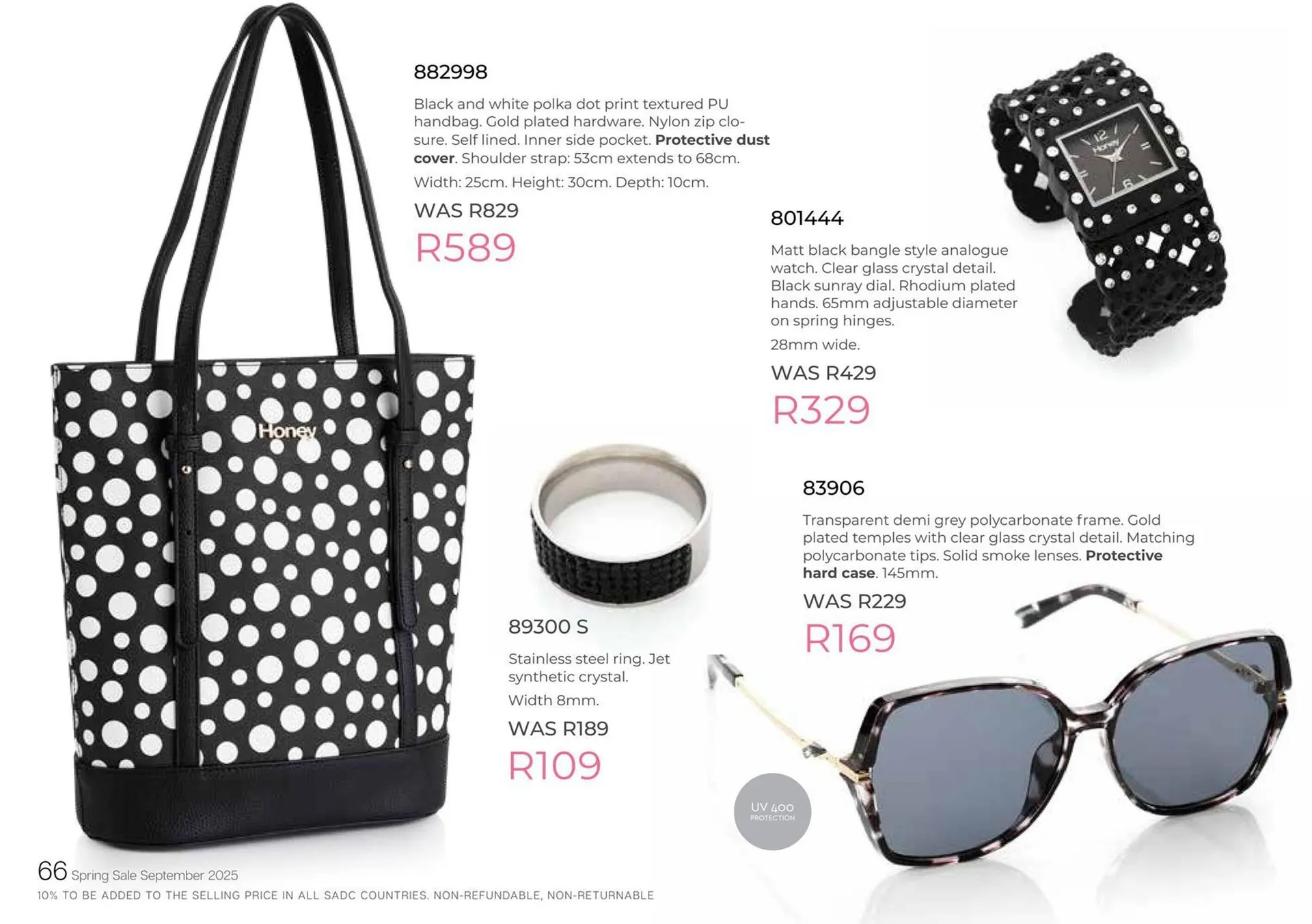 Honey Fashion Accessories catalogue from 3 September to 30 September 2025 - Catalogue Page 68