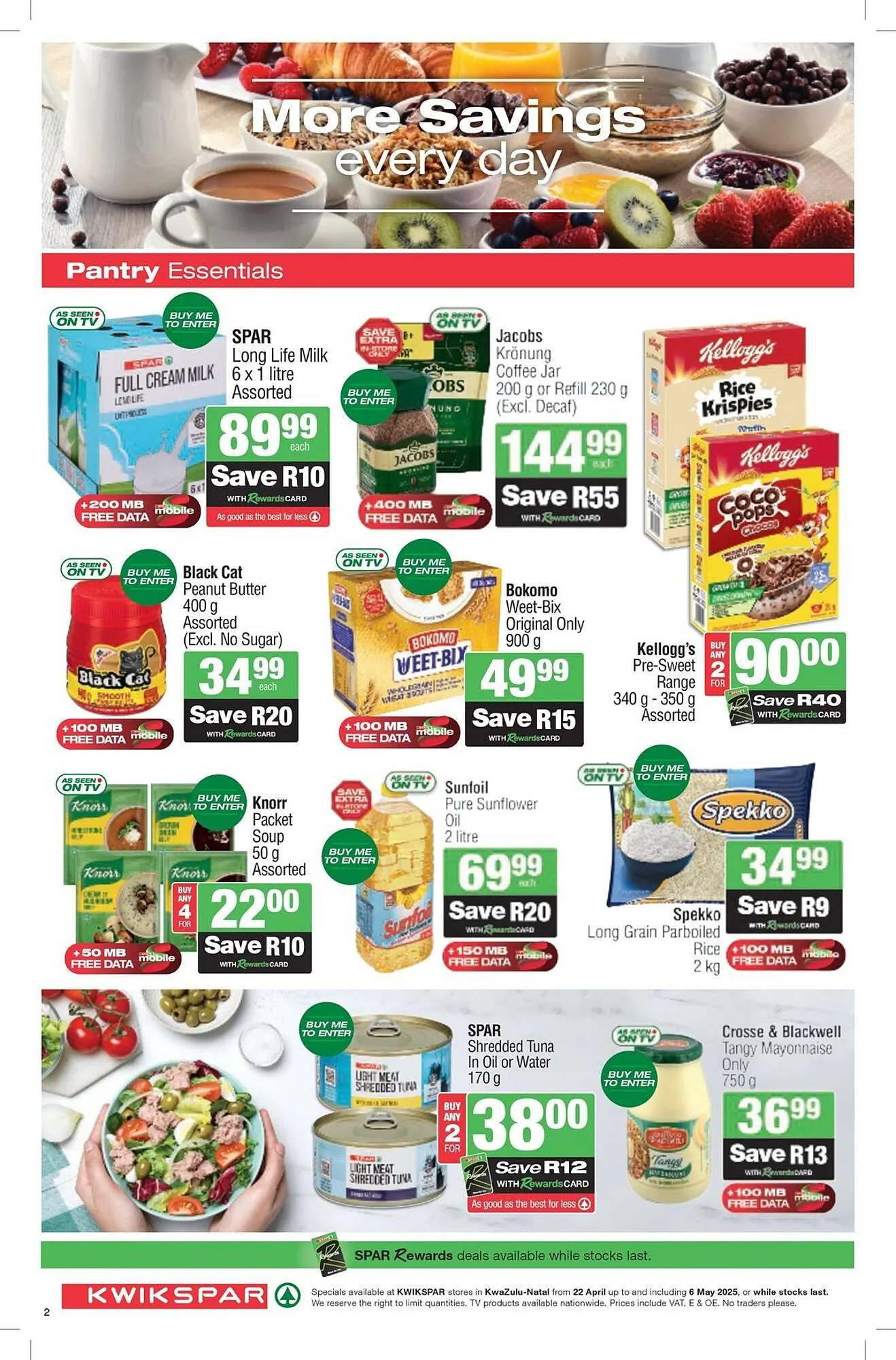 Spar catalogue from 22 April to 6 May 2025 - Catalogue Page 2