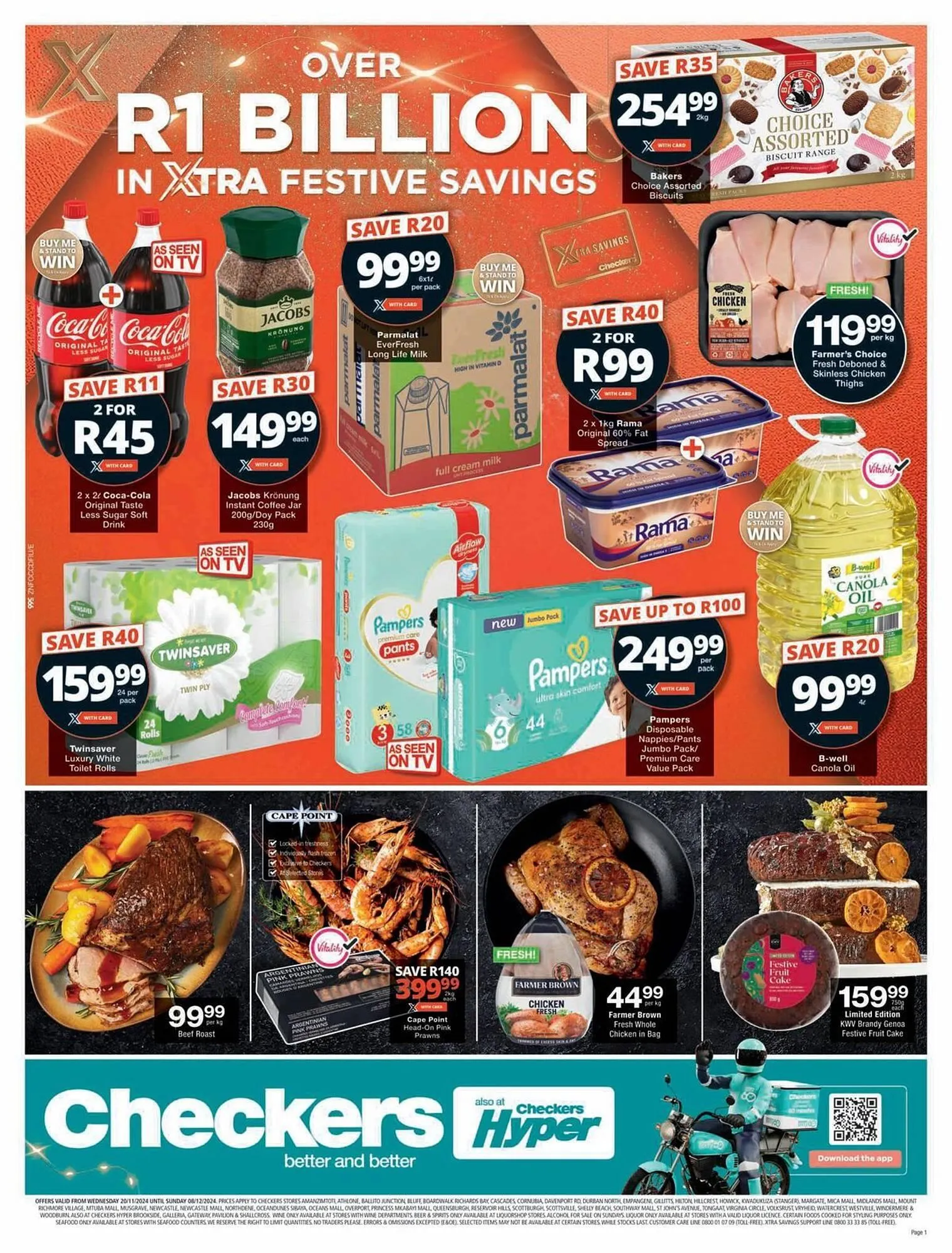 Checkers catalogue from 20 November to 8 December 2024 - Catalogue Page 1