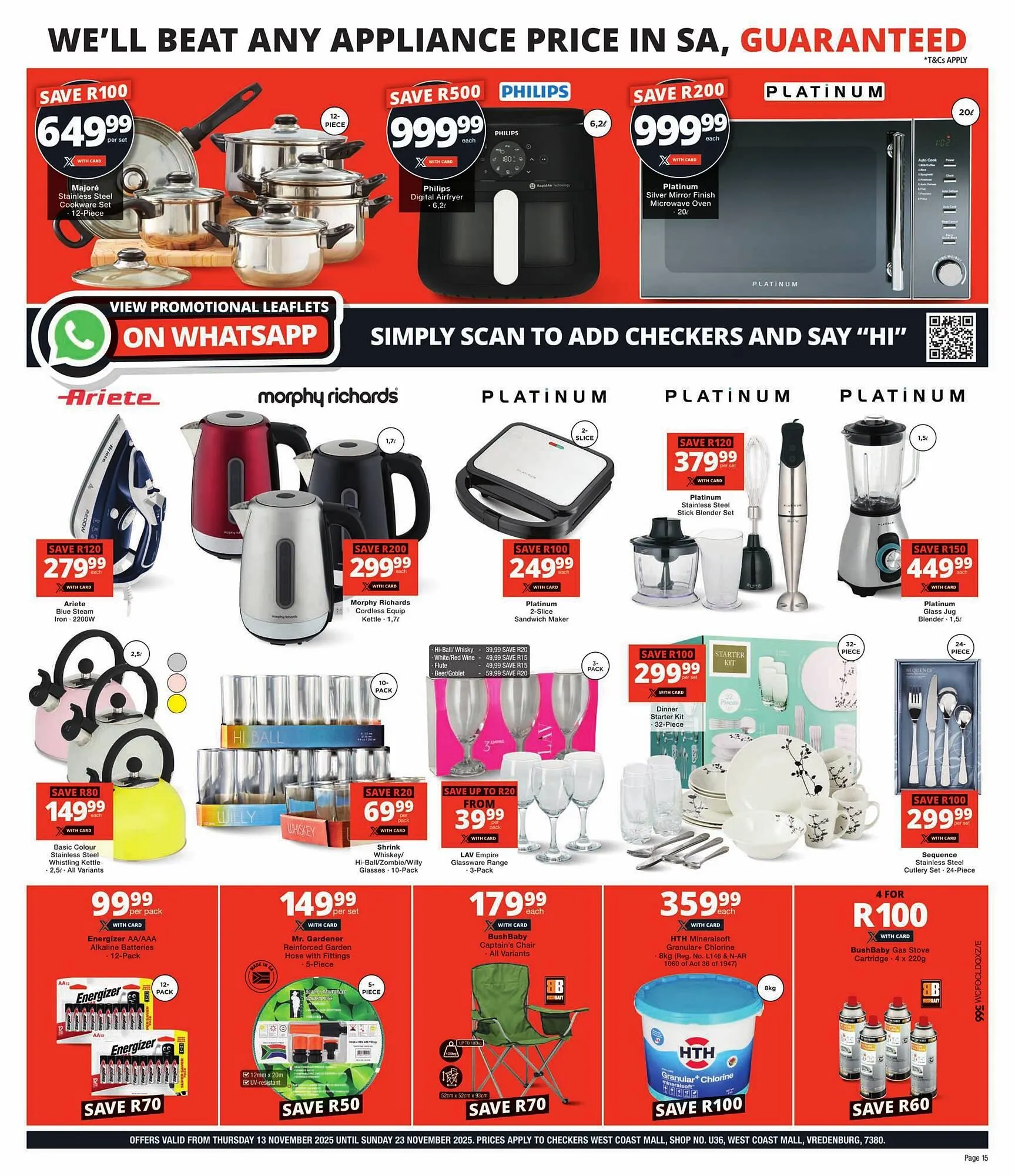 Checkers catalogue from 13 November to 23 November 2025 - Catalogue Page 15