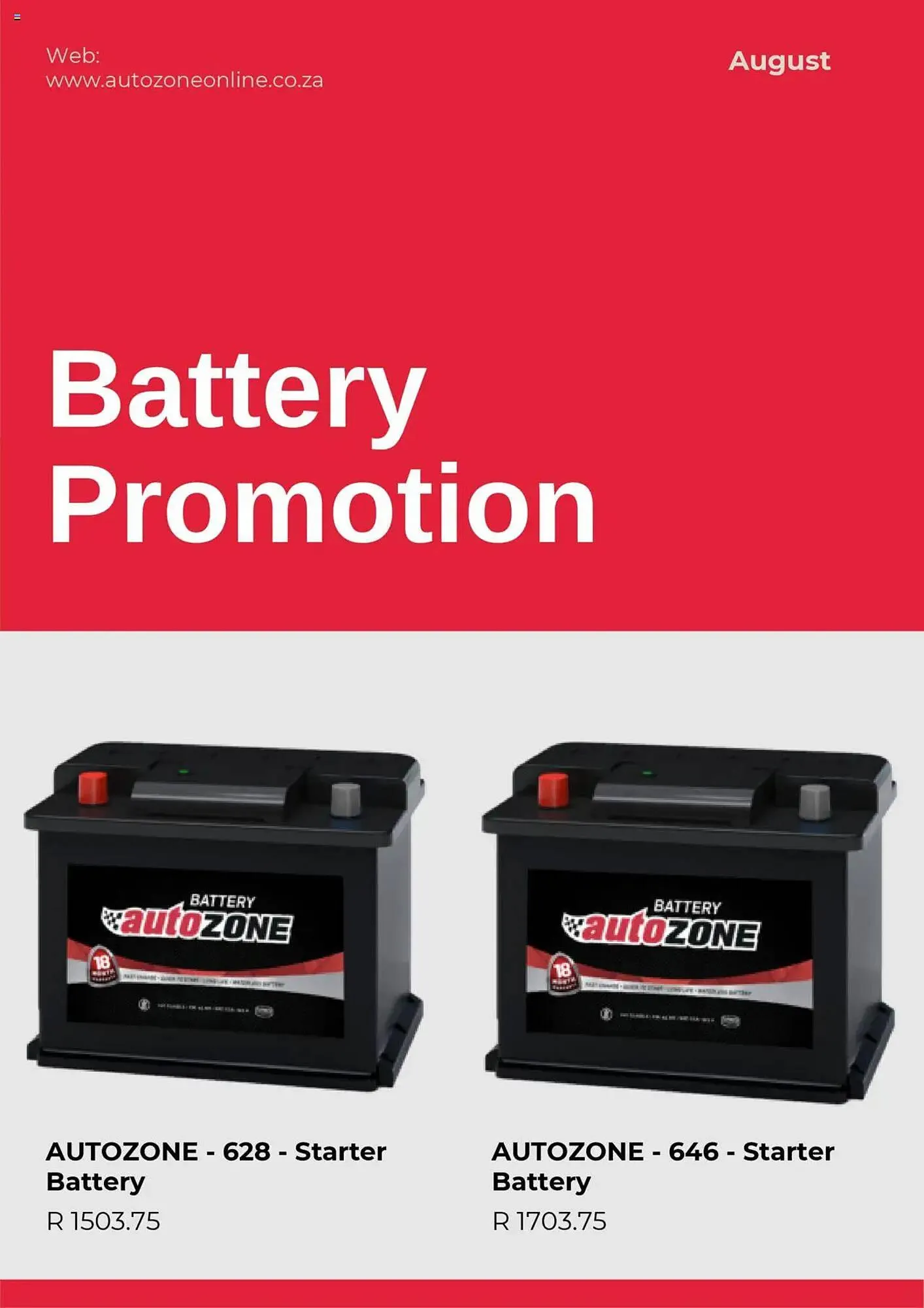 AutoZone catalogue from 5 August to 26 August 2025 - Catalogue Page 4