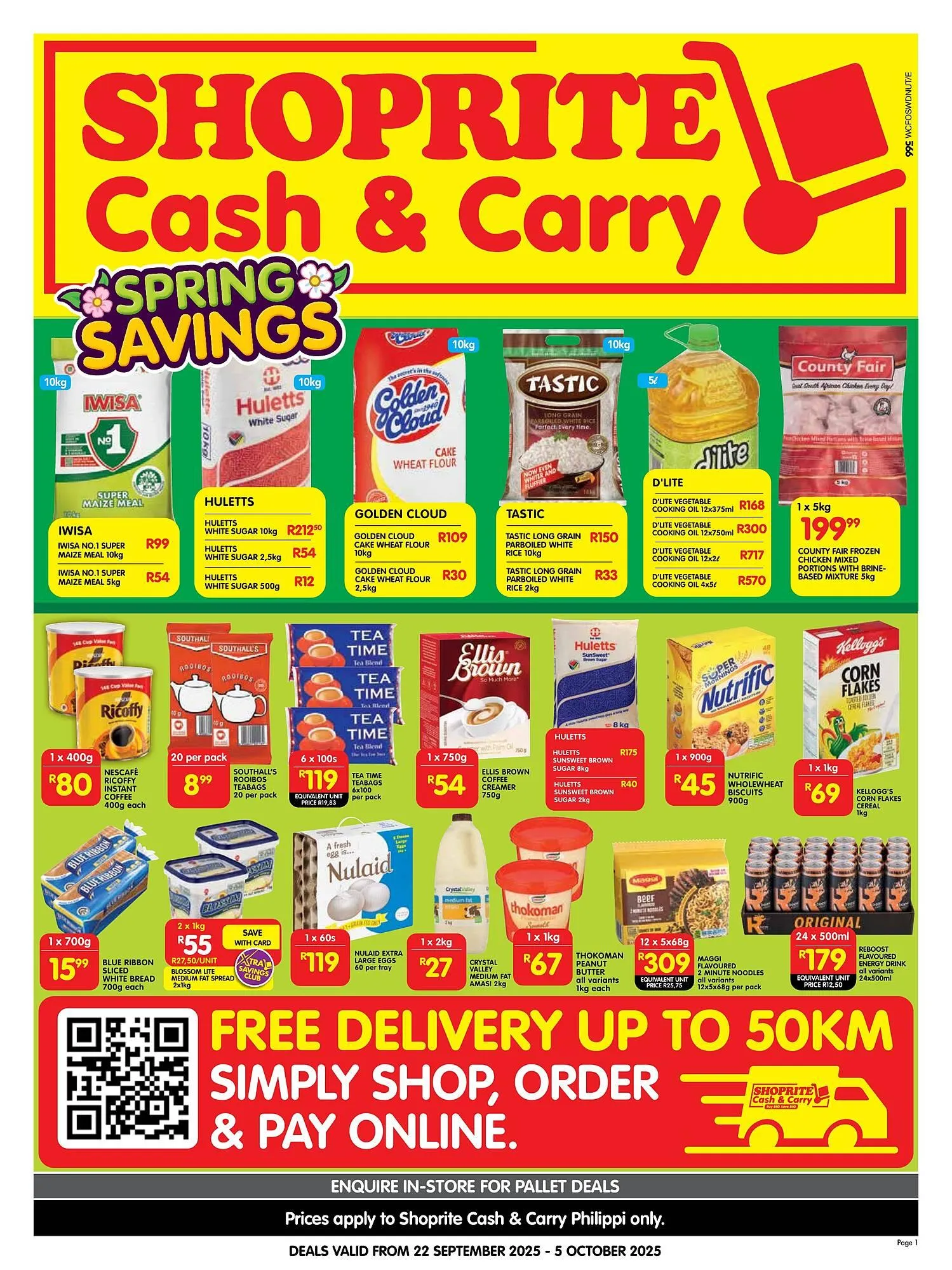 Shoprite catalogue from 22 September to 5 October 2025 - Catalogue Page 1
