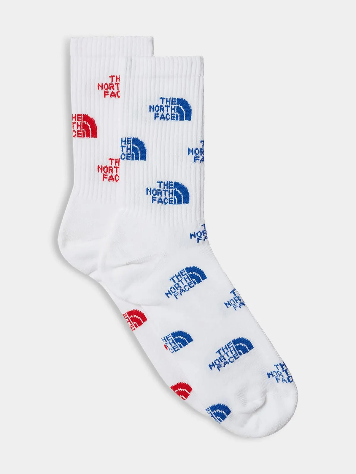 The North Face White Everyday Logo 2P Crew Socks