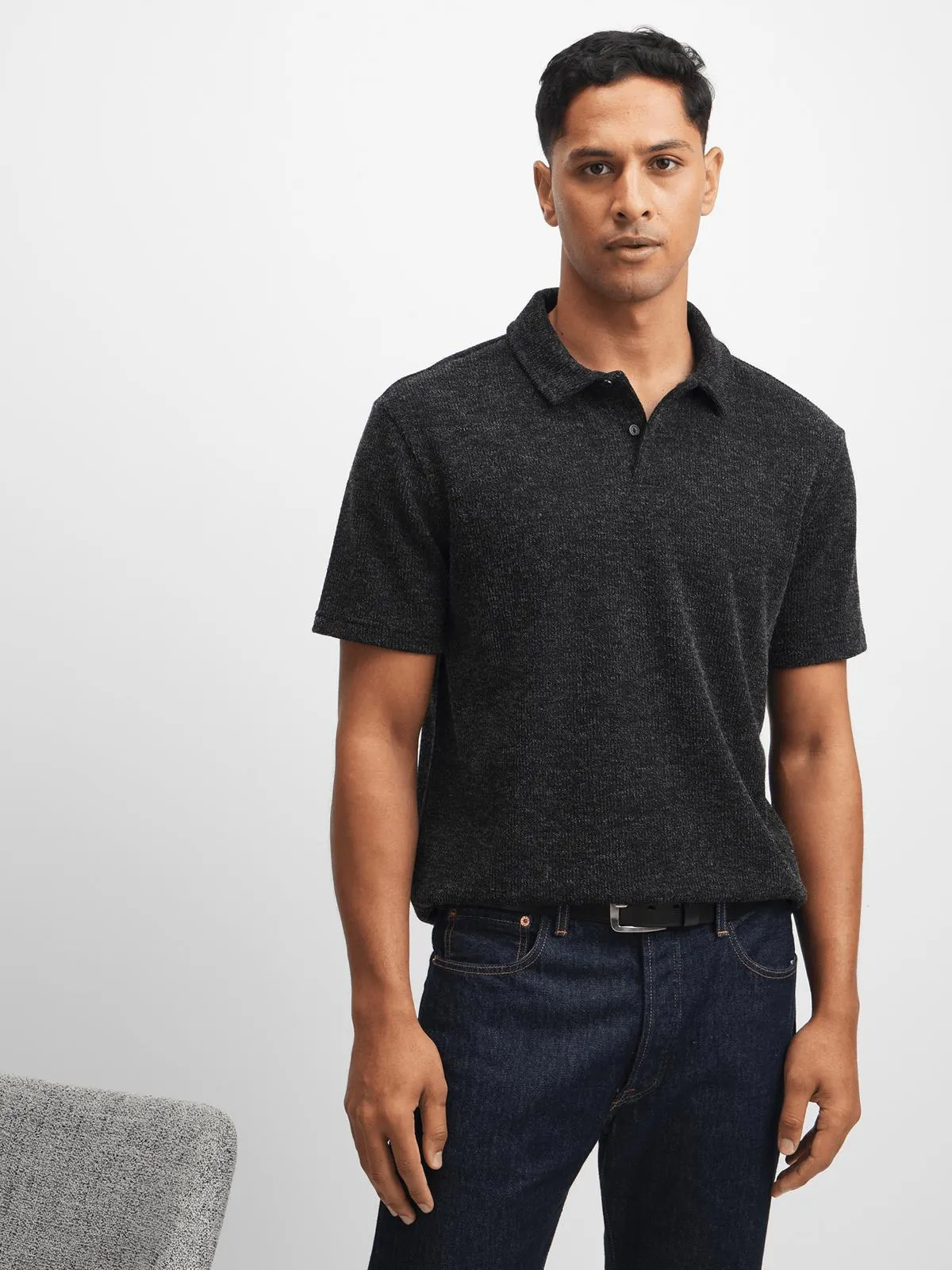 Exact Men's Charcoal Jersey Golfer