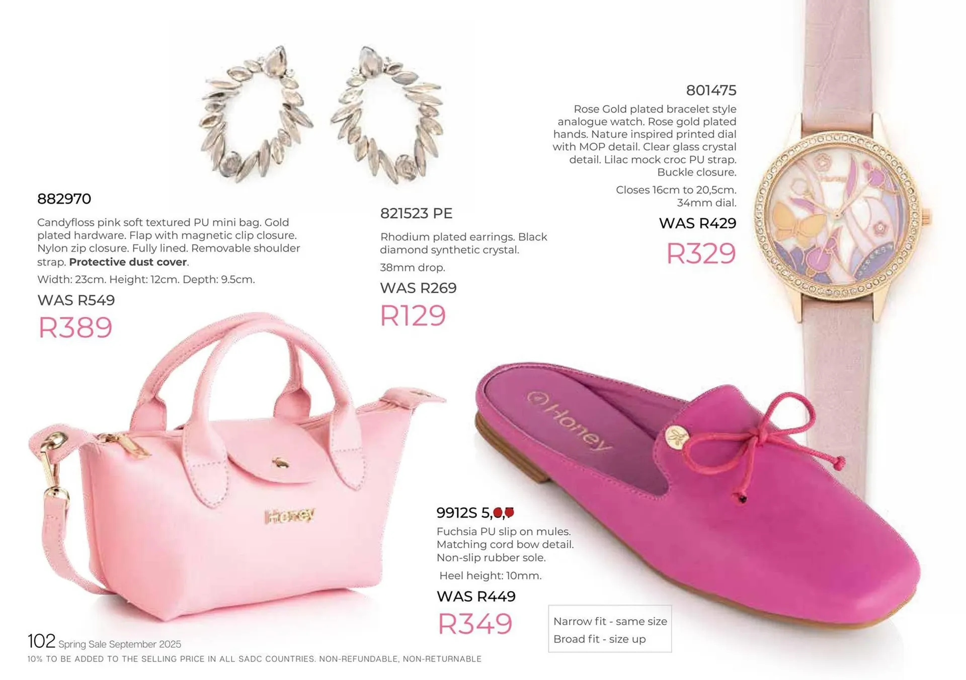 Honey Fashion Accessories catalogue from 3 September to 30 September 2025 - Catalogue Page 104