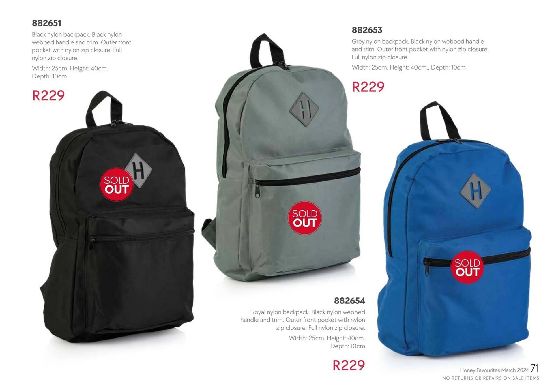 Honey Fashion Accessories catalogue from 29 March to 30 April 2024 - Catalogue Page 70