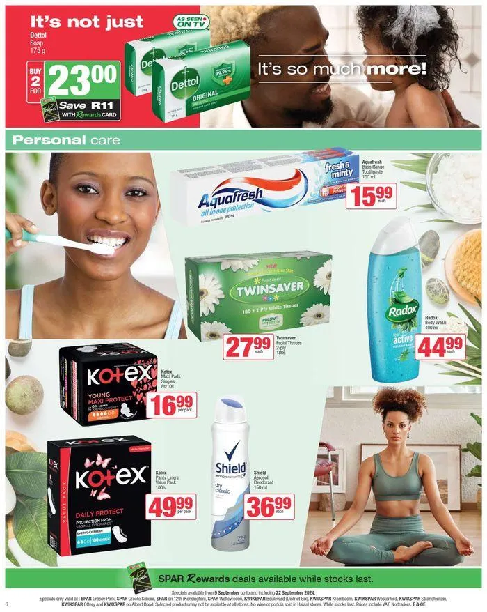 Specials Spar from 9 September to 22 September 2024 - Catalogue Page 6