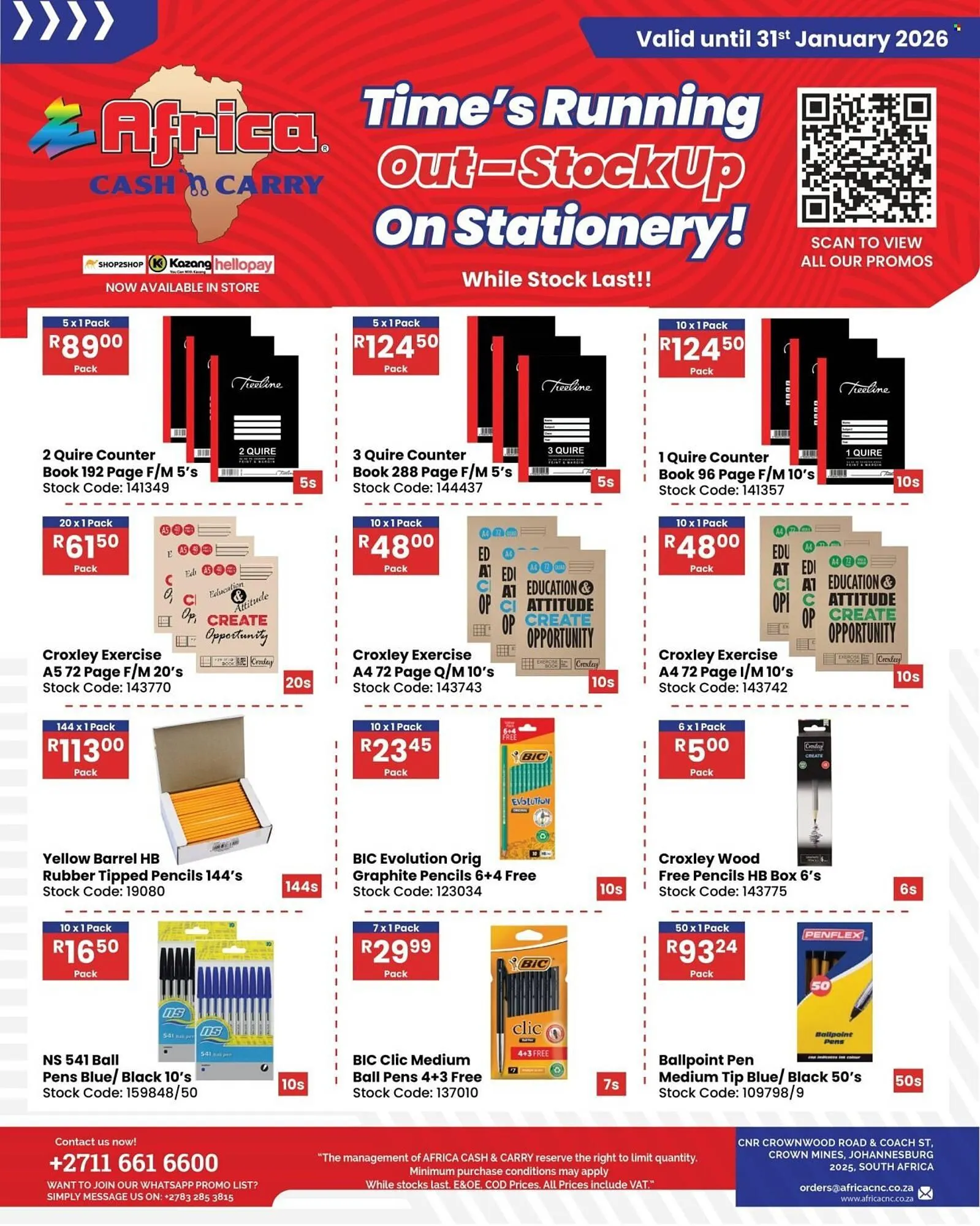 Africa Cash and Carry catalogue from 16 January to 31 January 2026 - Catalogue Page 1