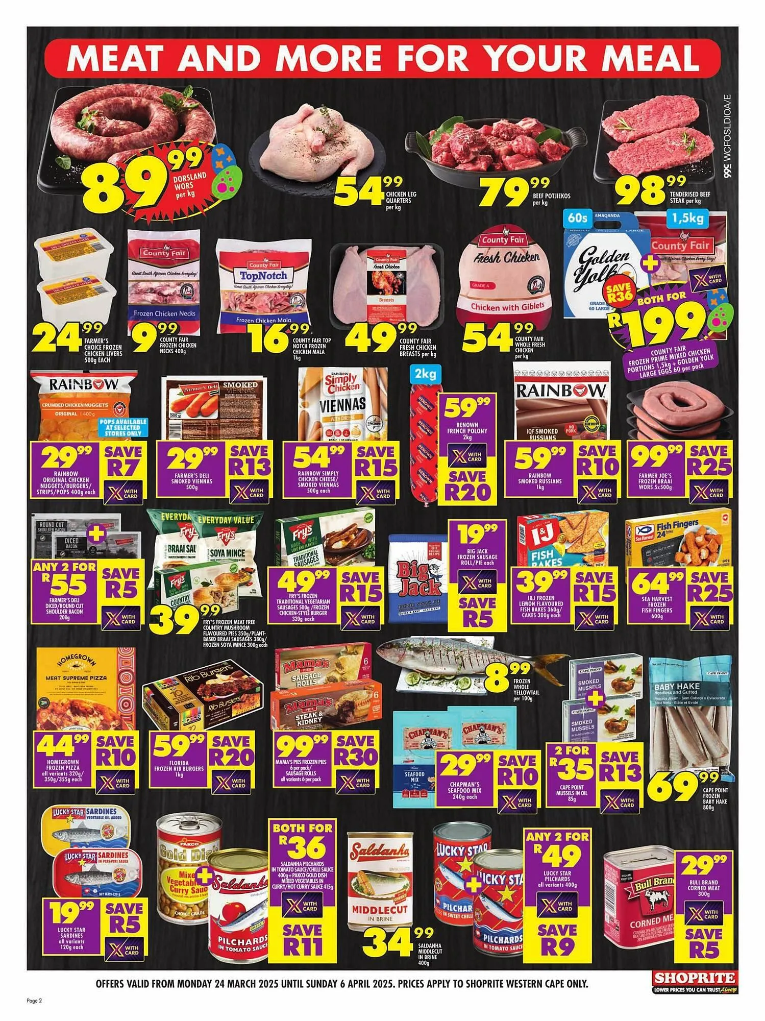 Shoprite catalogue from 24 March to 6 April 2025 - Catalogue Page 2
