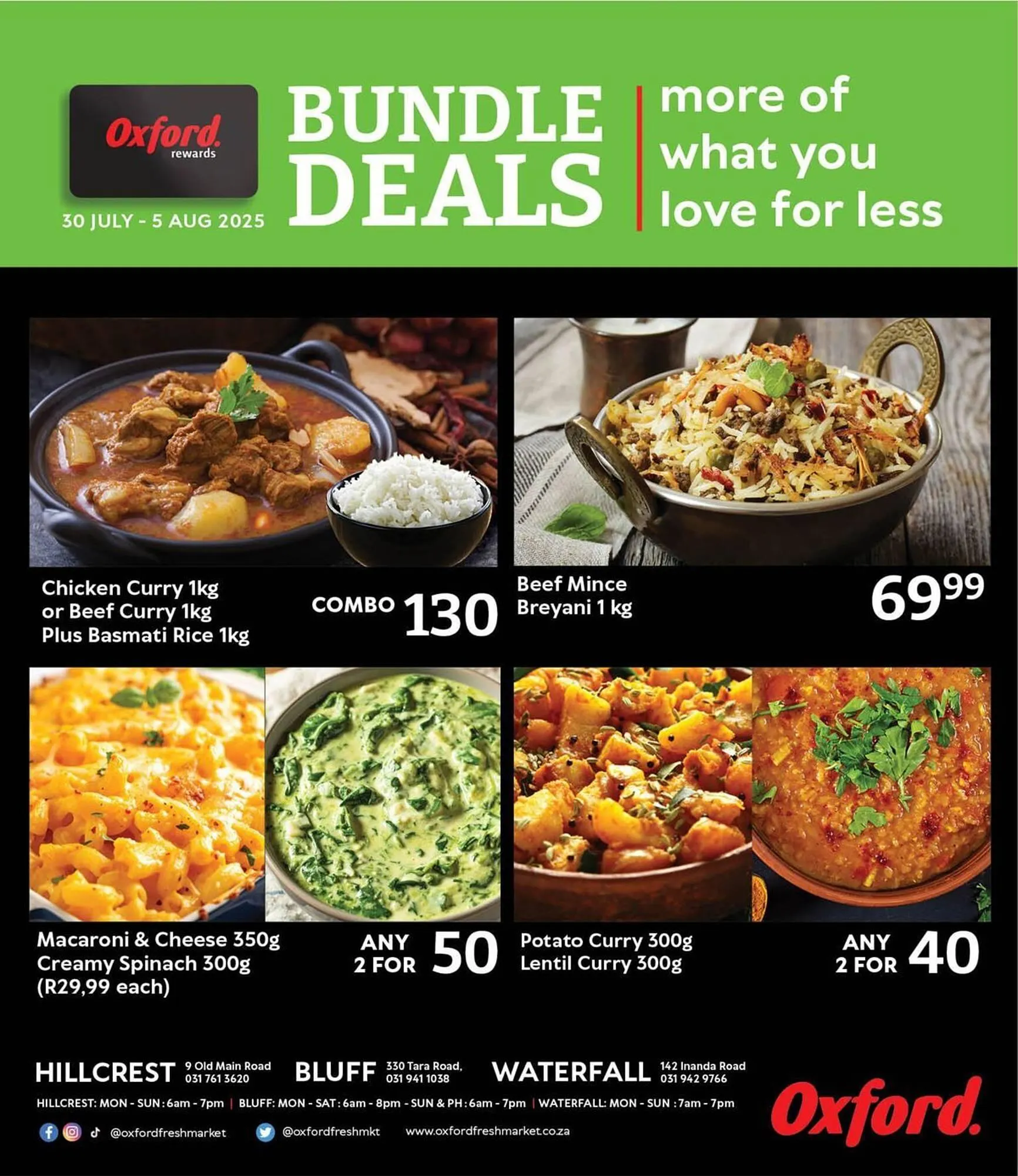 Oxford Freshmarket catalogue from 30 July to 5 August 2025 - Catalogue Page 1