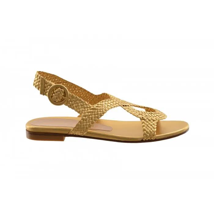 Stuart Weitzman Woven Strappy Sandal