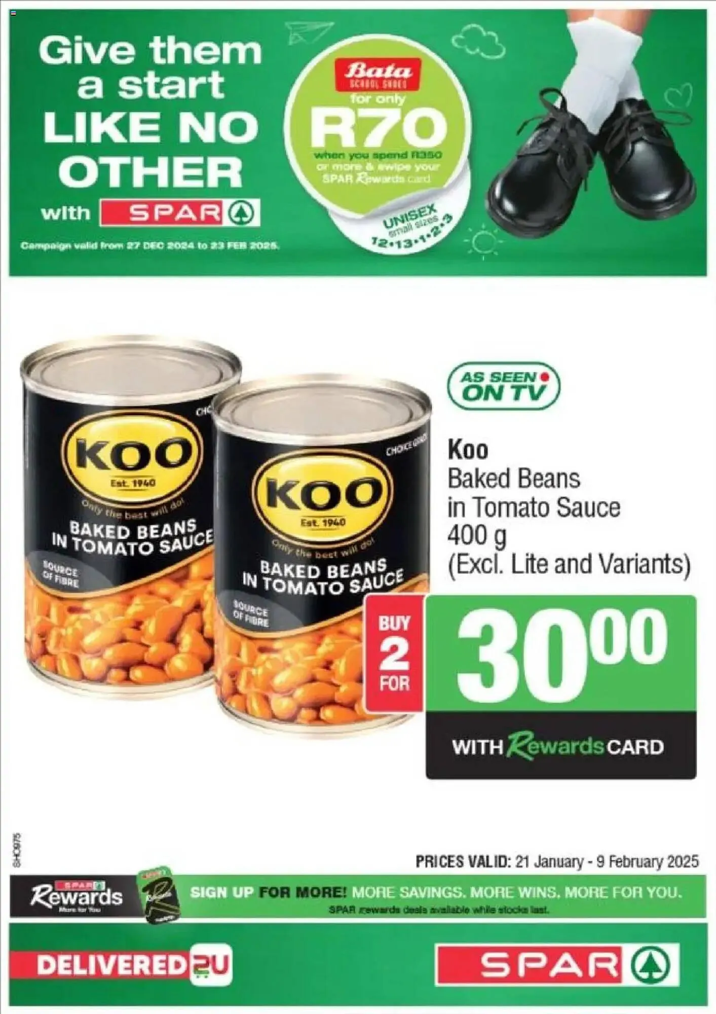 Spar catalogue from 27 December to 23 February 2025 - Catalogue Page 1
