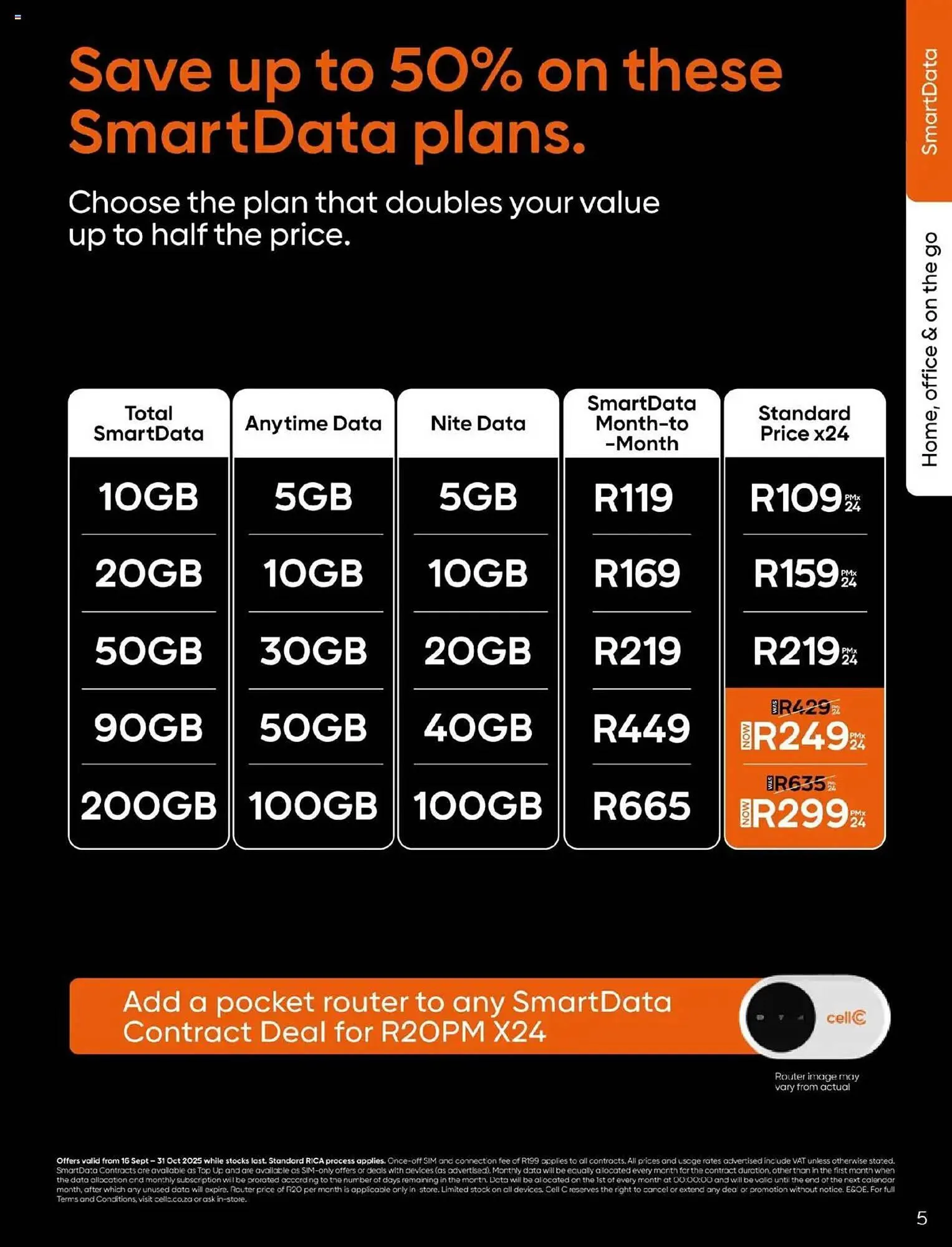 Cell C catalogue from 16 September to 31 October 2025 - Catalogue Page 5