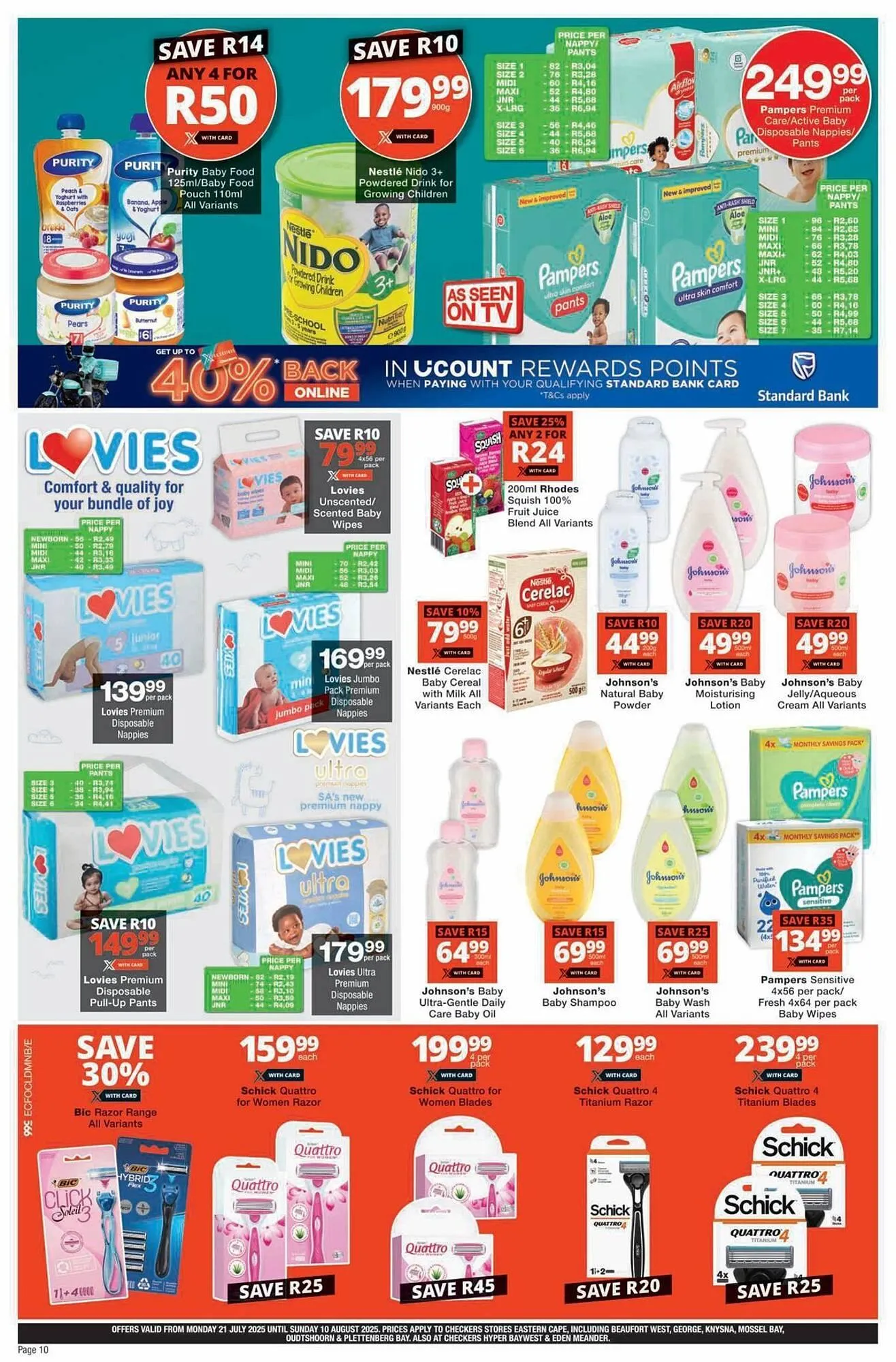 Checkers catalogue from 20 July to 10 August 2025 - Catalogue Page 10