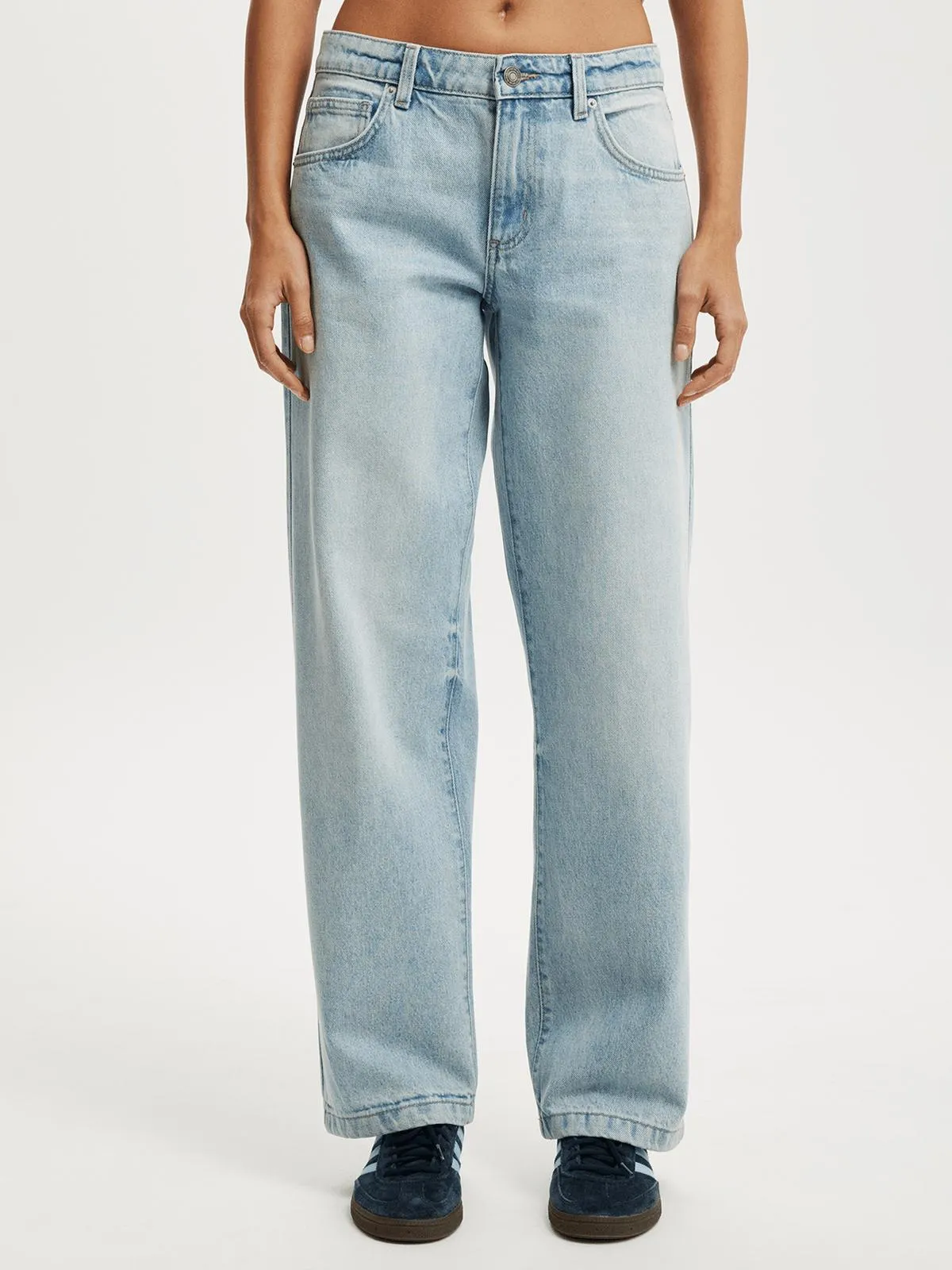 Women's Cotton On Blue Low Rise Straight Jeans