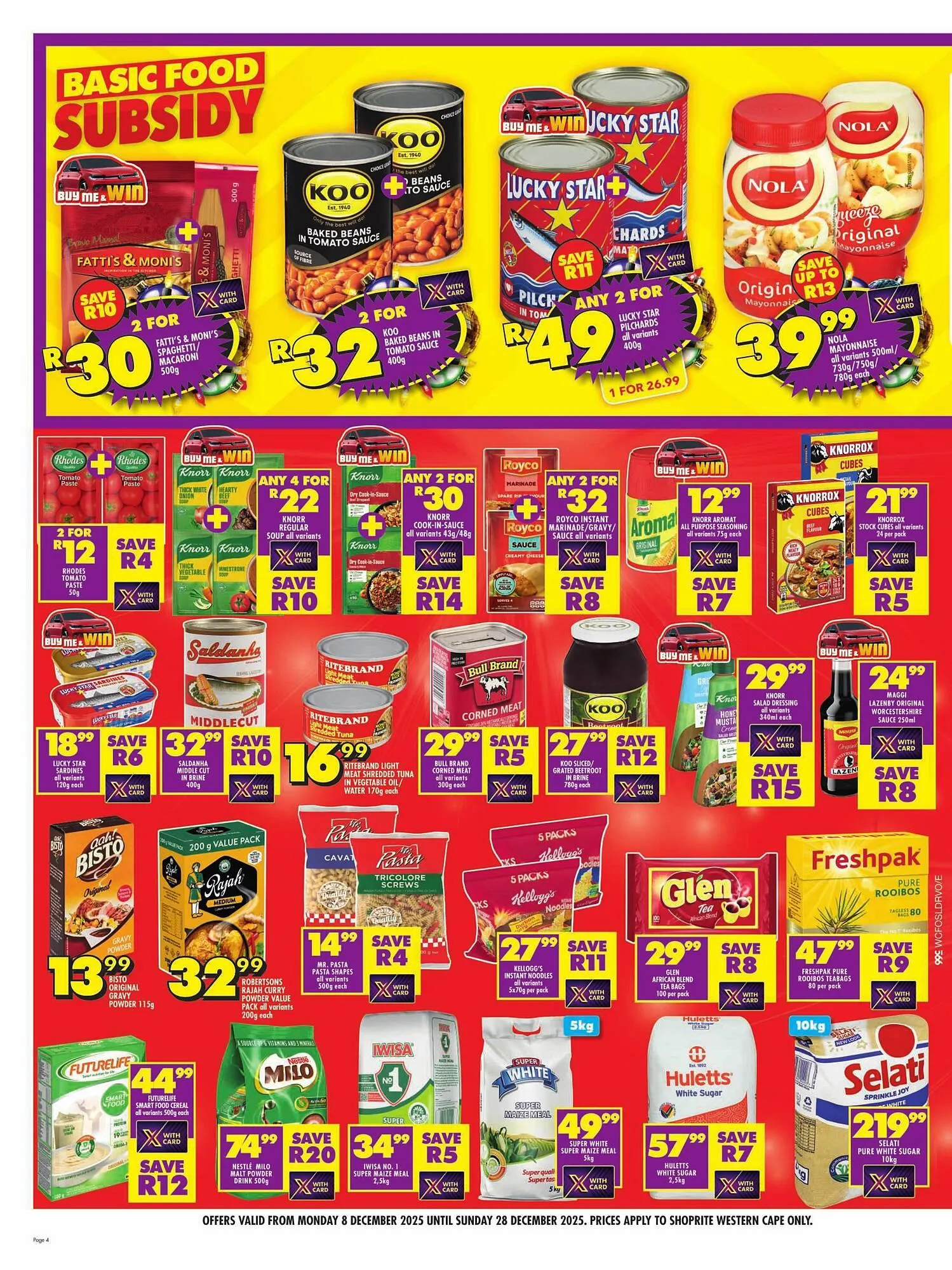Shoprite catalogue from 8 December to 28 December 2025 - Catalogue Page 4
