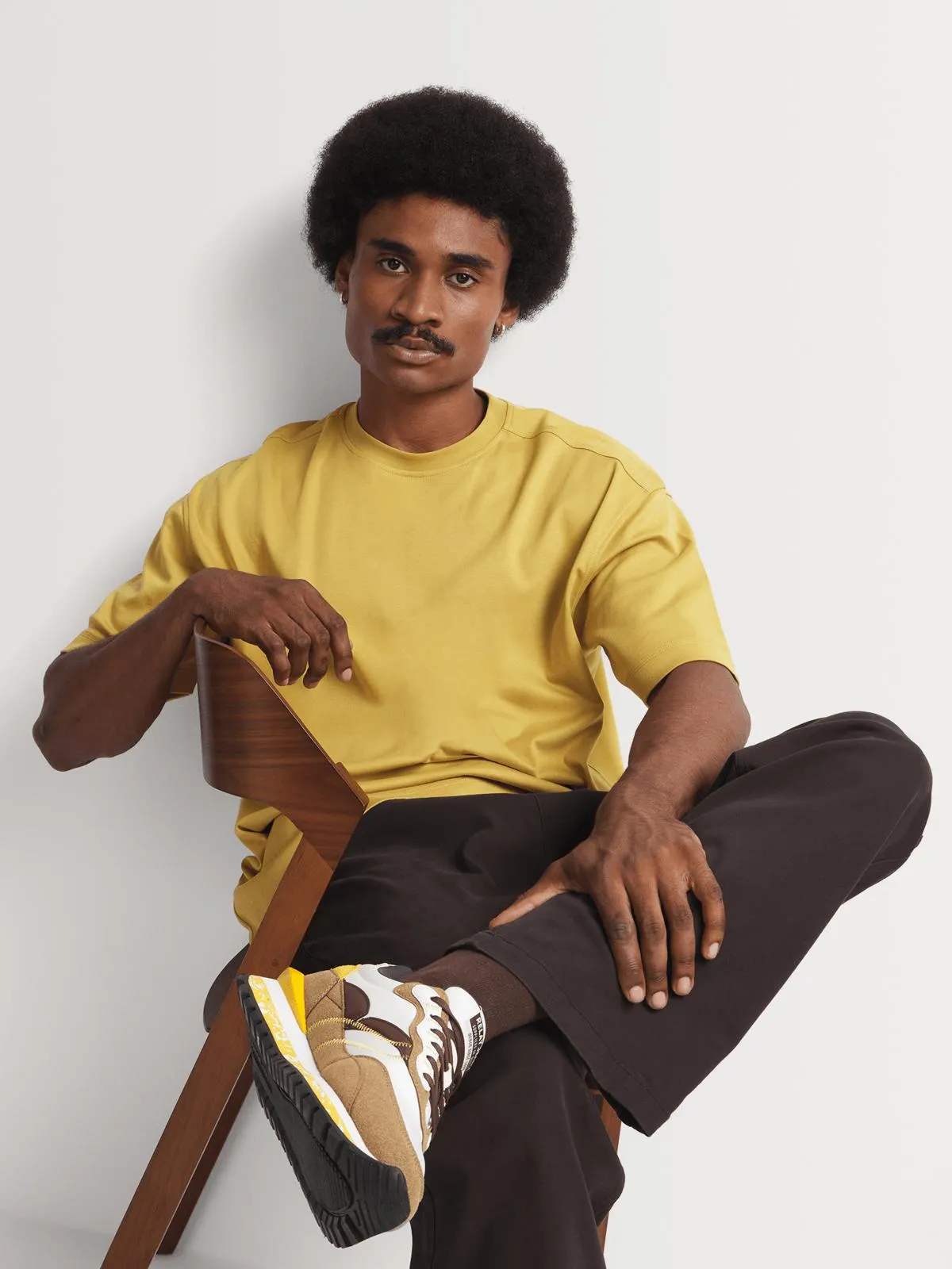 Markham Men's Interlock Yellow T-Shirt