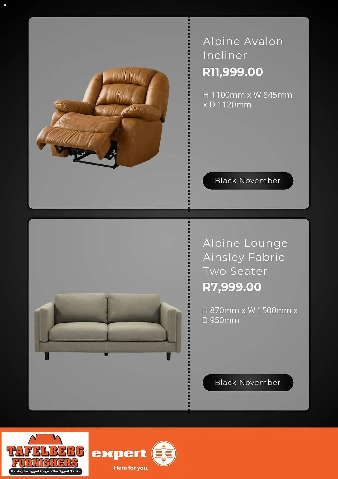 Tafelberg Furnishers catalogue from 24 October to 2 December 2025 - Catalogue Page 12