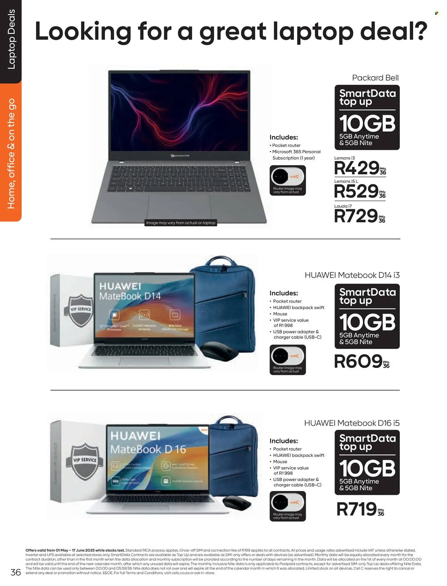 Cell C catalogue from 1 May to 17 June 2025 - Catalogue Page 36