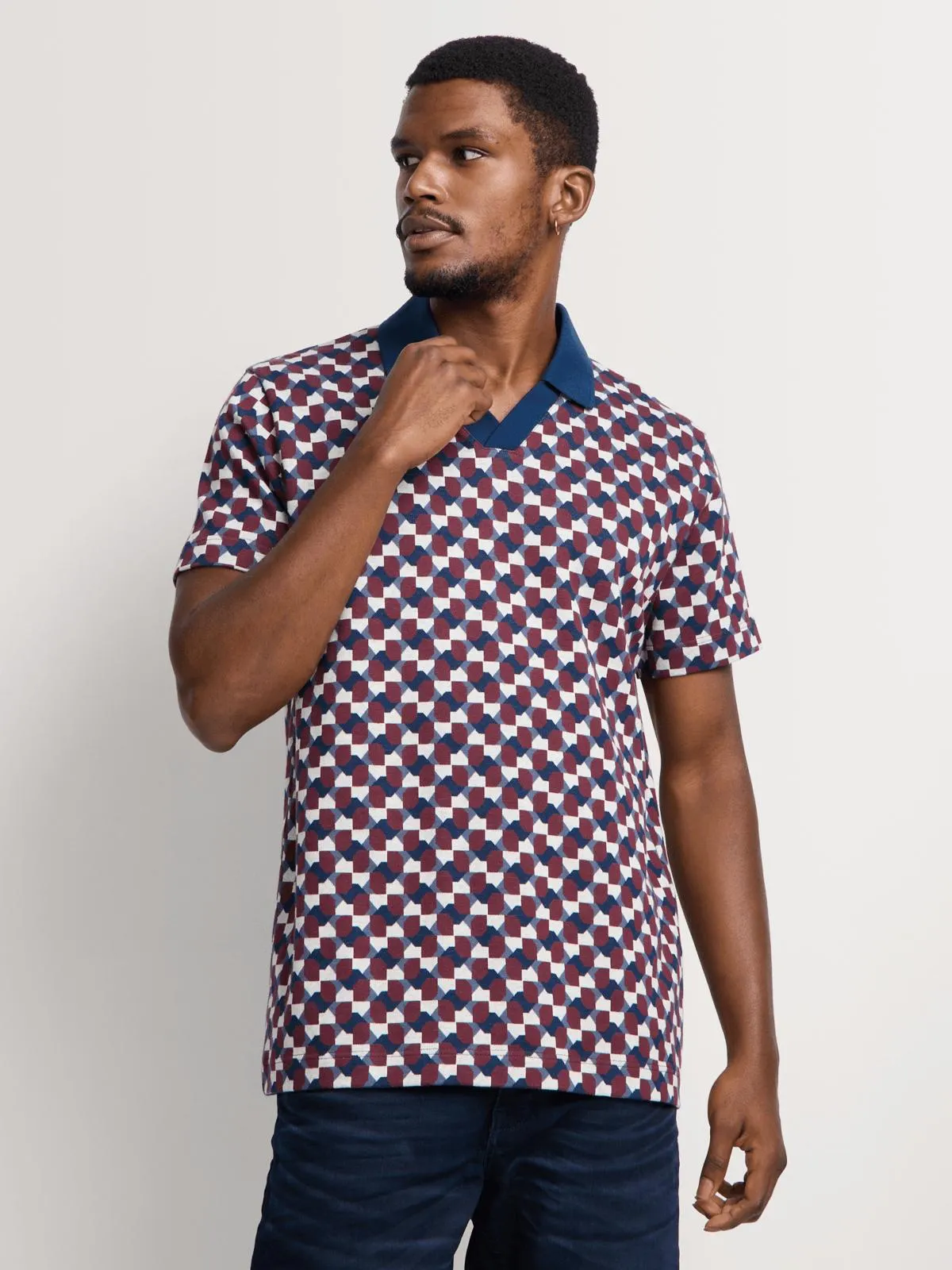 Markham Men’s Regular Fit Premium Cotton Burgundy Golfer