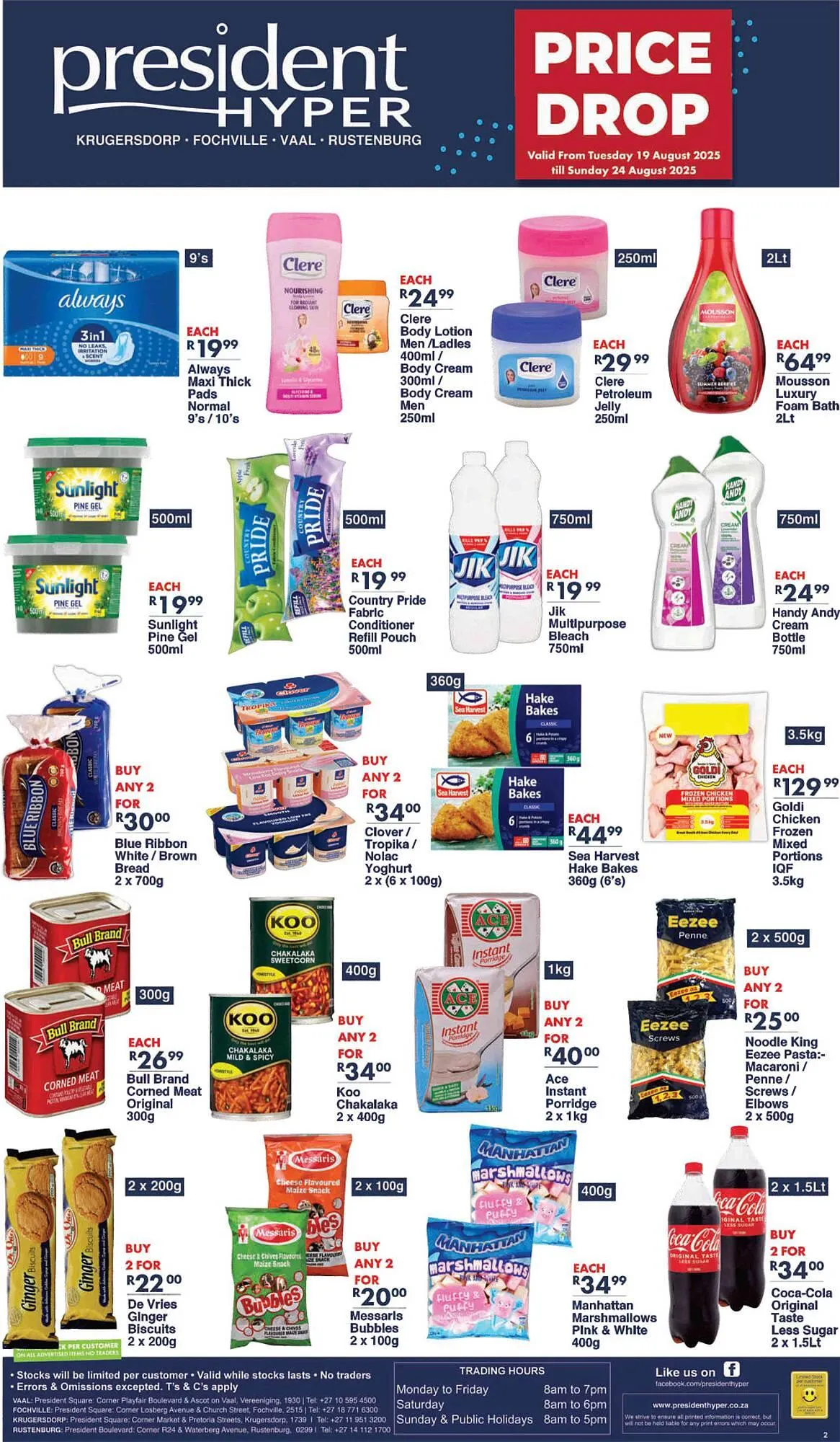 President Hyper catalogue from 19 August to 24 August 2025 - Catalogue Page 1