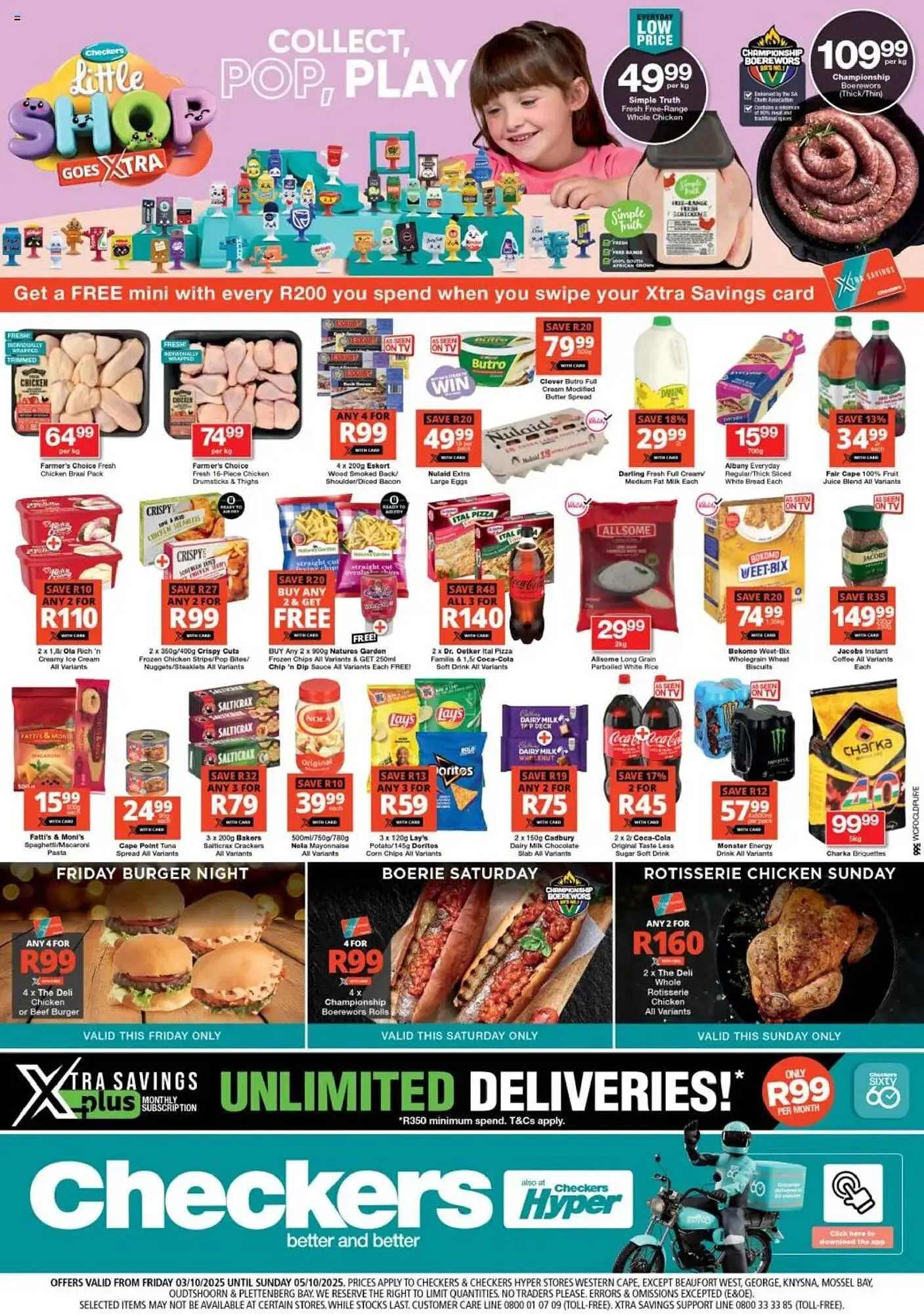 Checkers catalogue from 3 October to 5 October 2025 - Catalogue Page 1