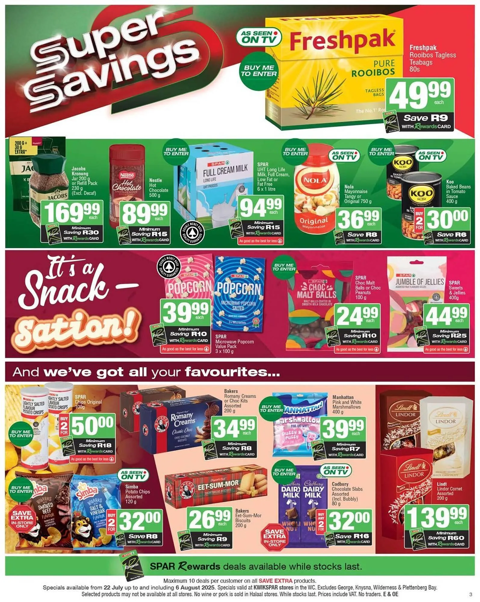 KwikSpar catalogue from 22 July to 6 August 2025 - Catalogue Page 3
