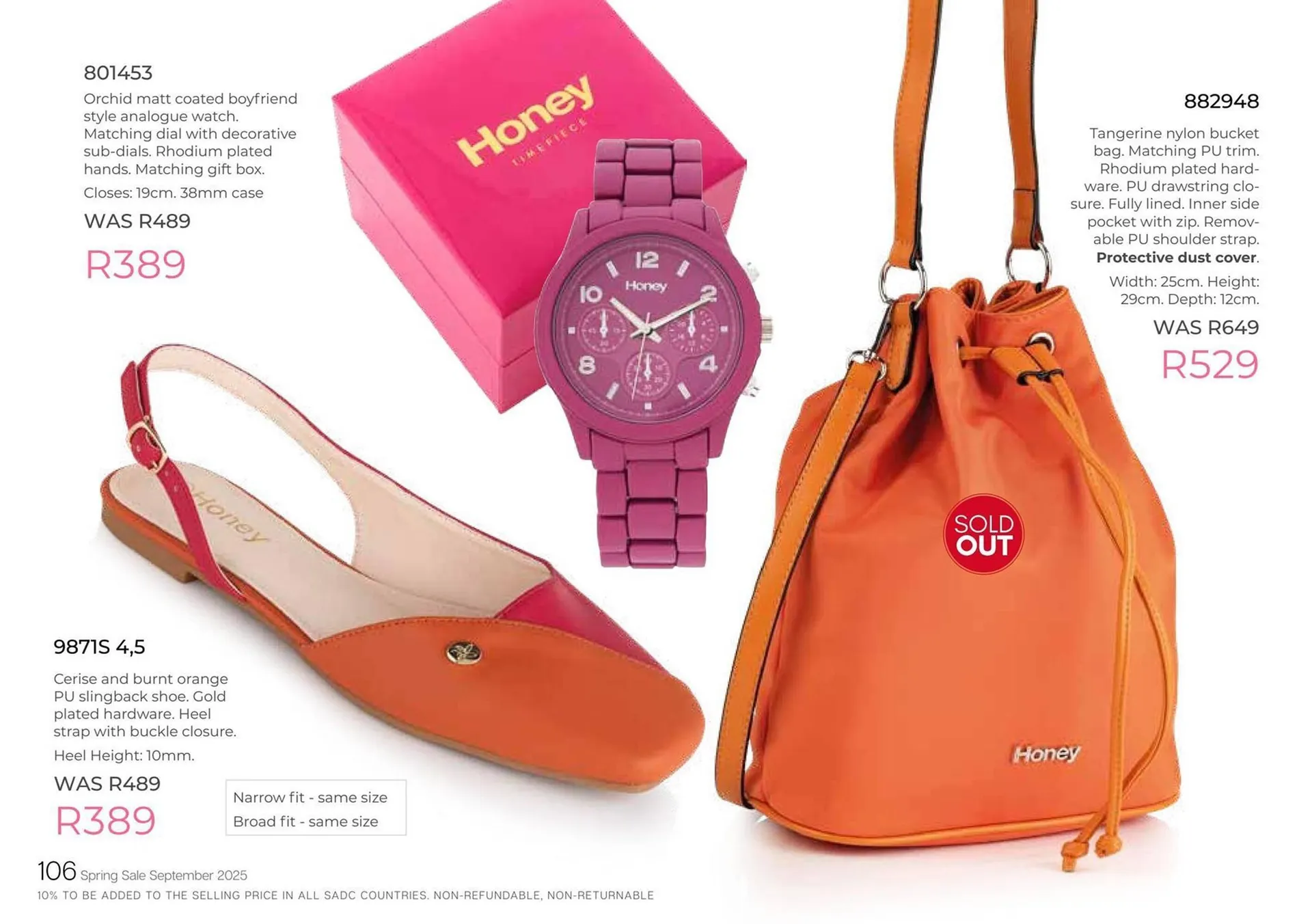 Honey Fashion Accessories catalogue from 3 September to 30 September 2025 - Catalogue Page 108