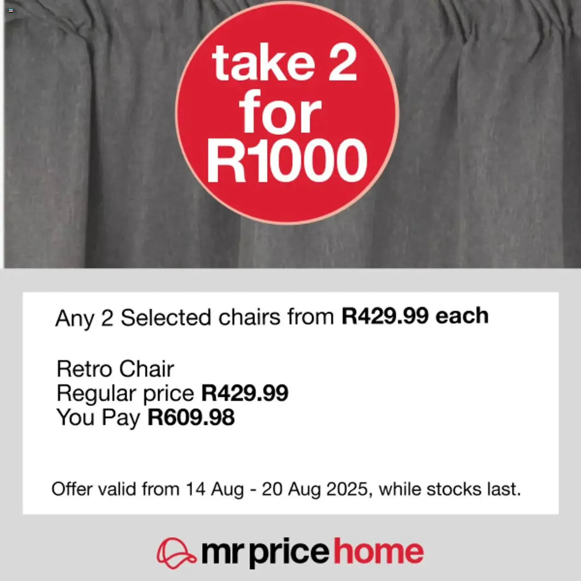 MRP Home catalogue from 14 August to 20 August 2025 - Catalogue Page 1