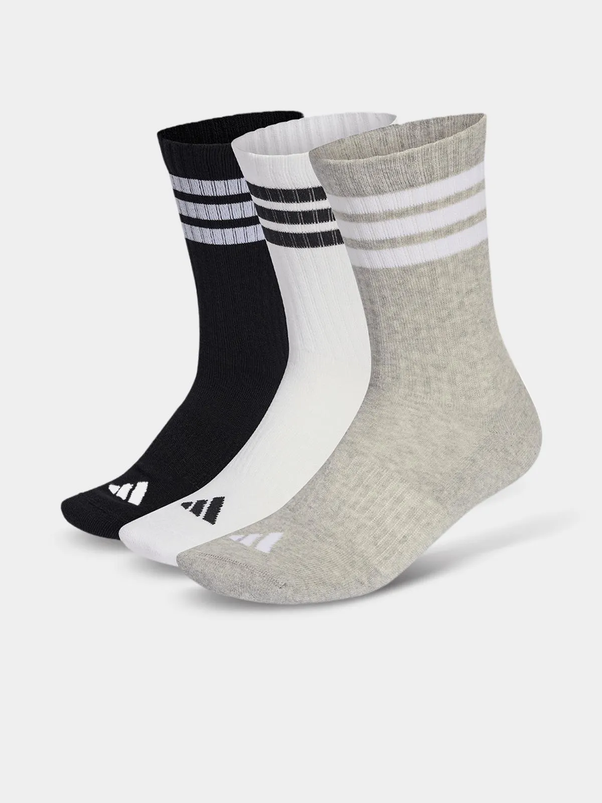 adidas 3-Pack Assorted Crew Socks
