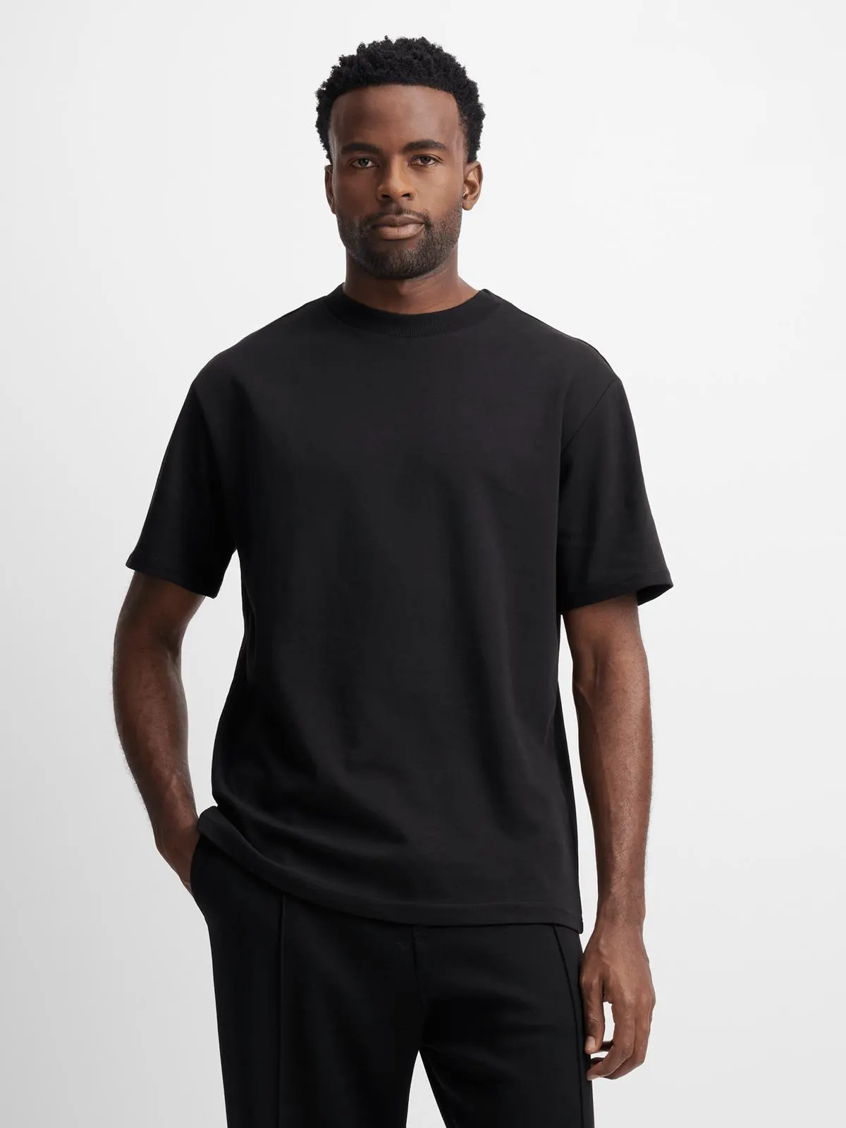 Jet Men's Black Basic T-shirt