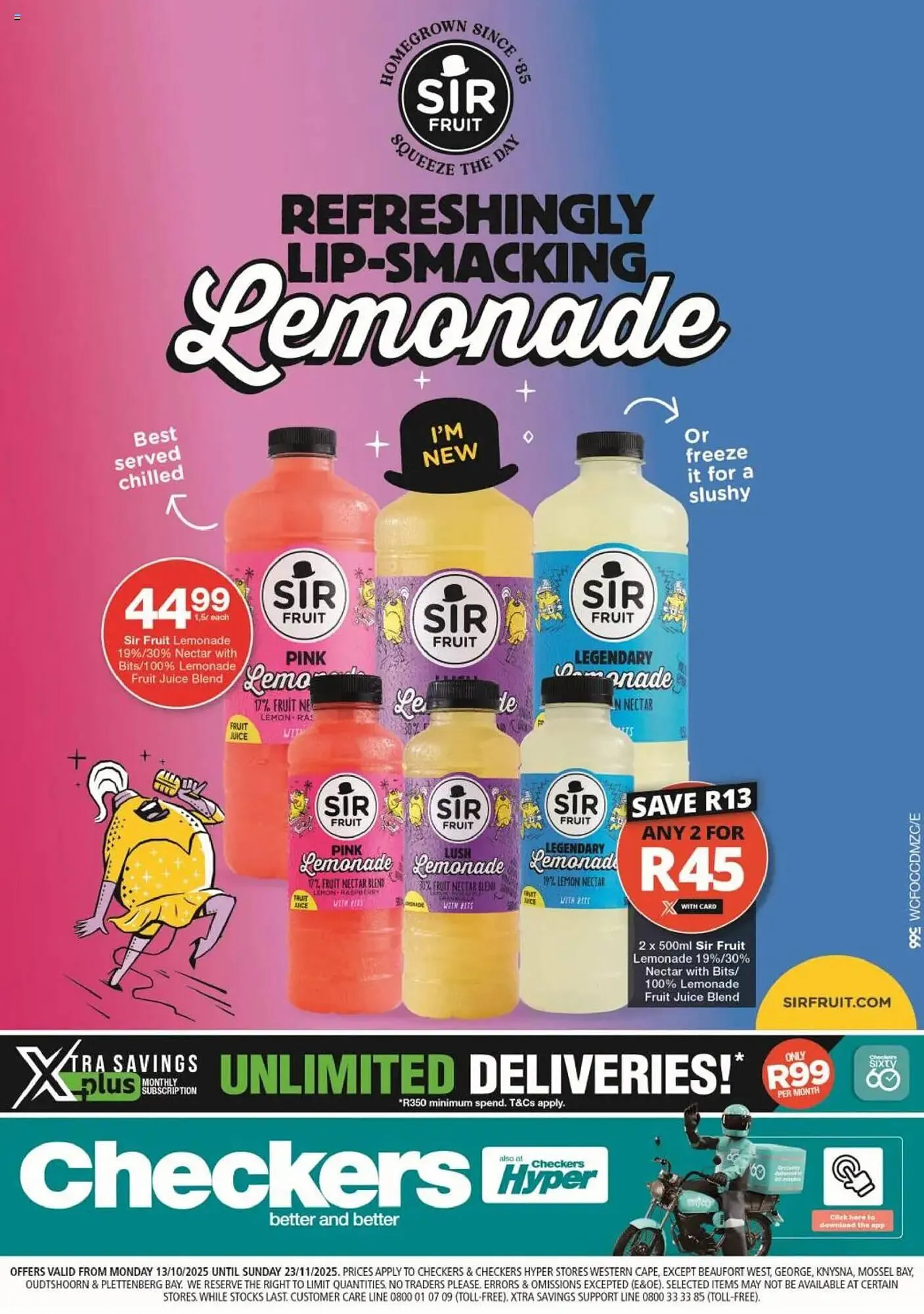 Checkers catalogue from 13 October to 23 November 2025 - Catalogue Page 1