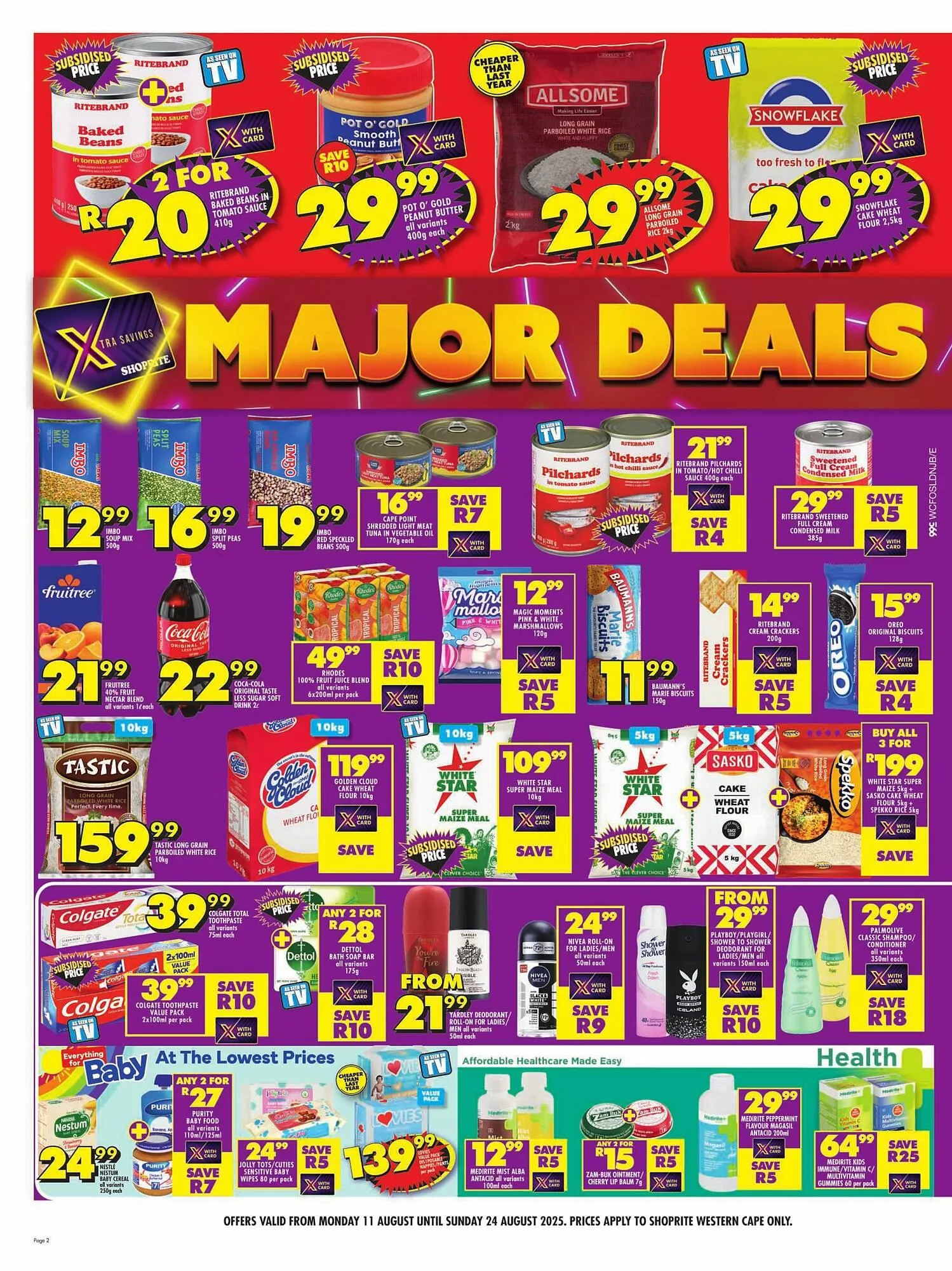 Shoprite catalogue from 11 August to 24 August 2025 - Catalogue Page 2