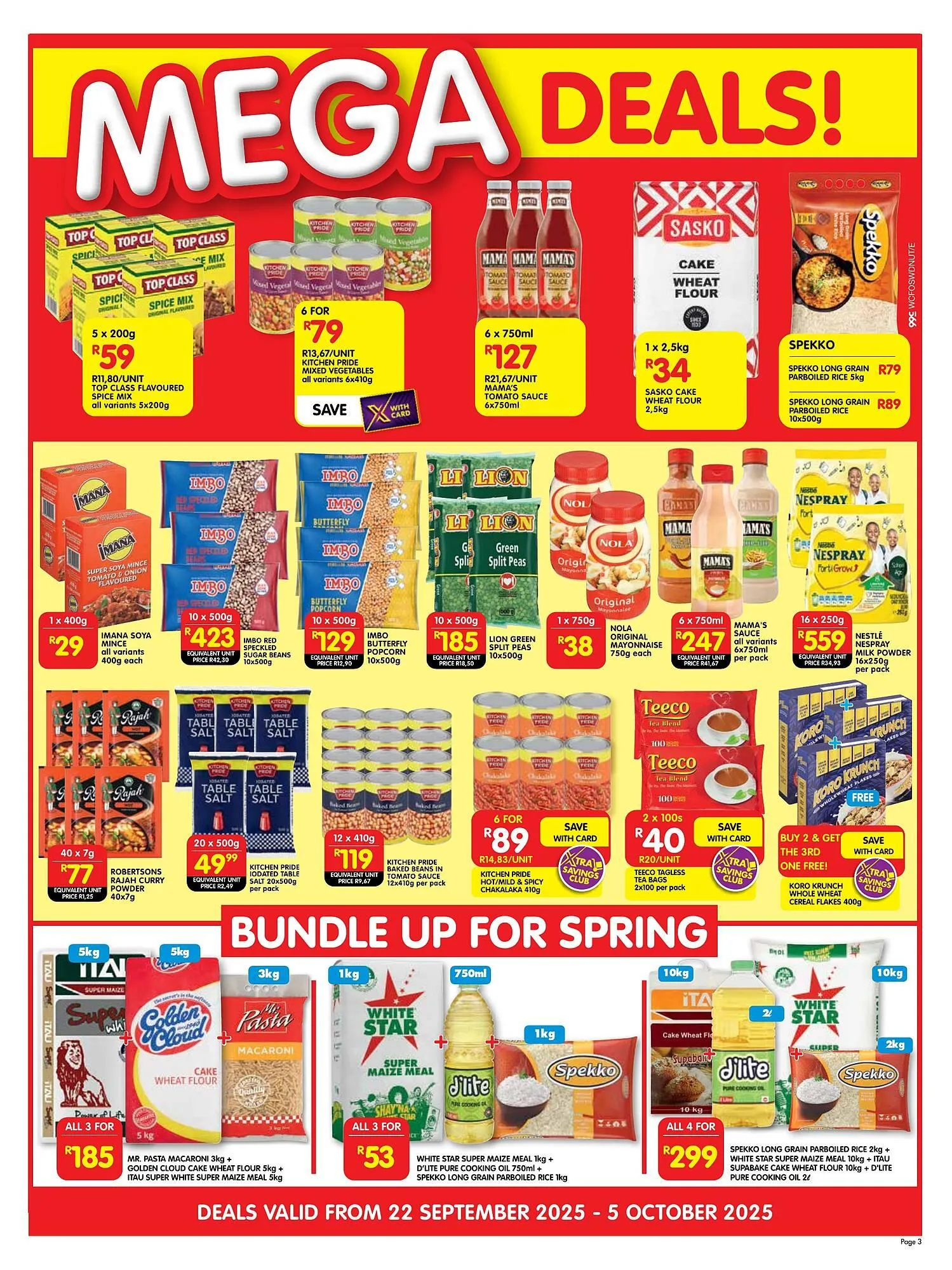 Shoprite catalogue from 22 September to 5 October 2025 - Catalogue Page 3