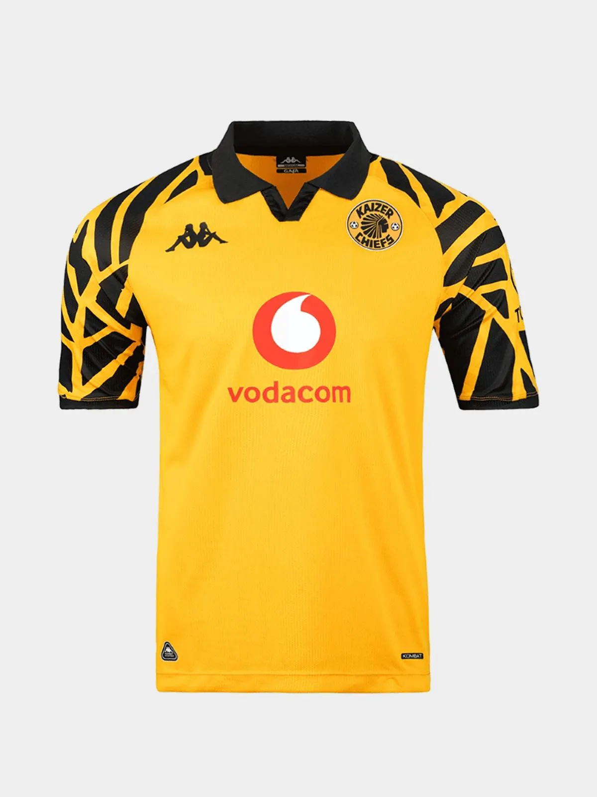 Kappa Mens Kaizer Chiefs Home 25/26 Yellow Stadium Jersey