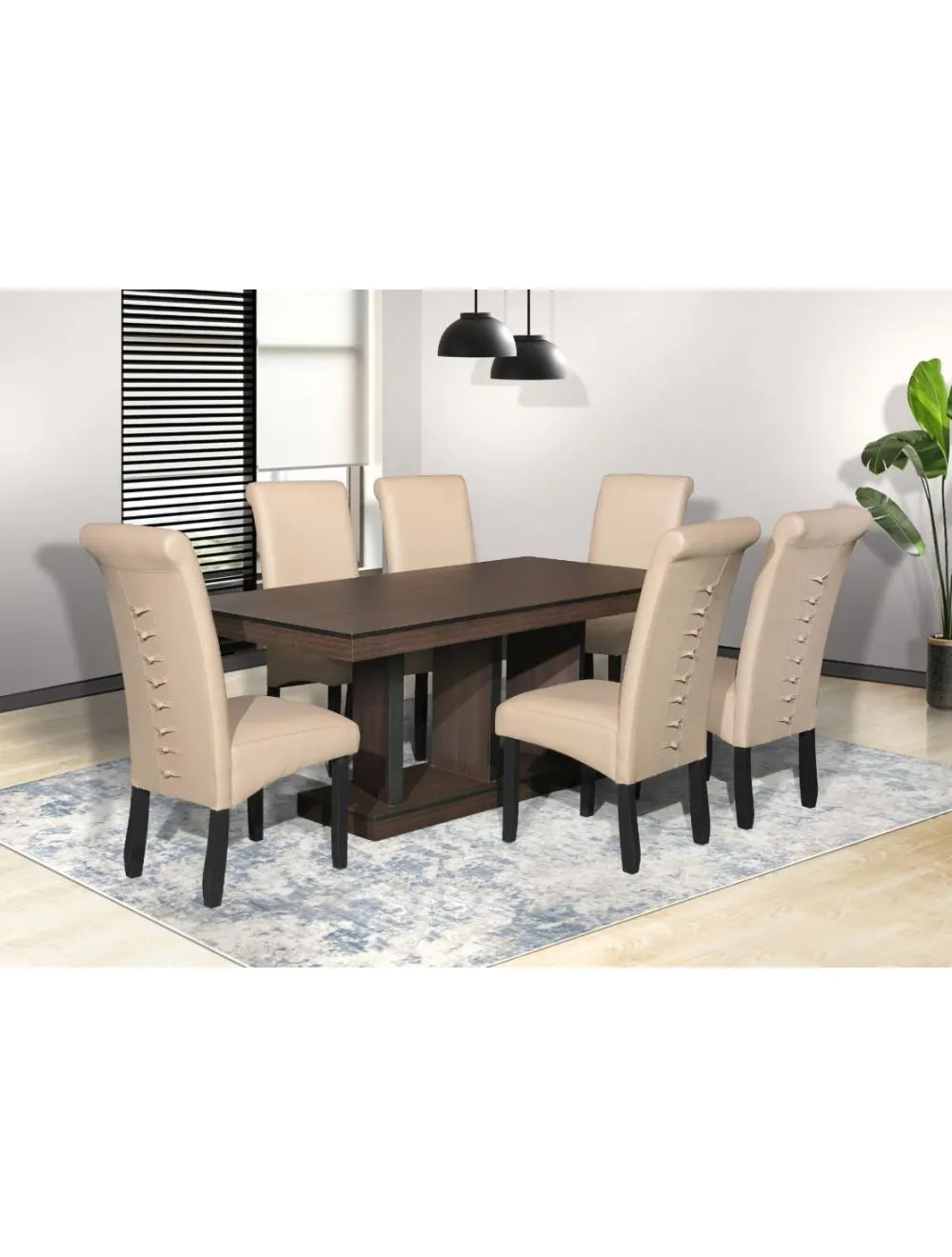 7pce Delilah Dining Room Suite