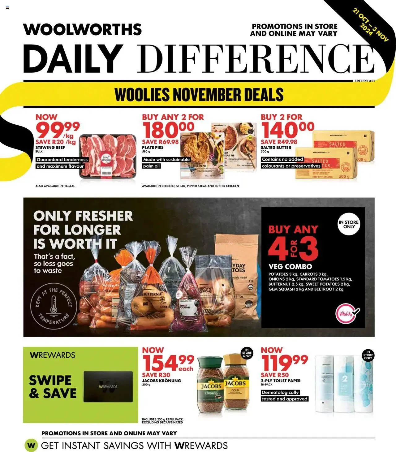 Woolworths Specials from 21 October to 3 November 2024 - Catalogue Page 1