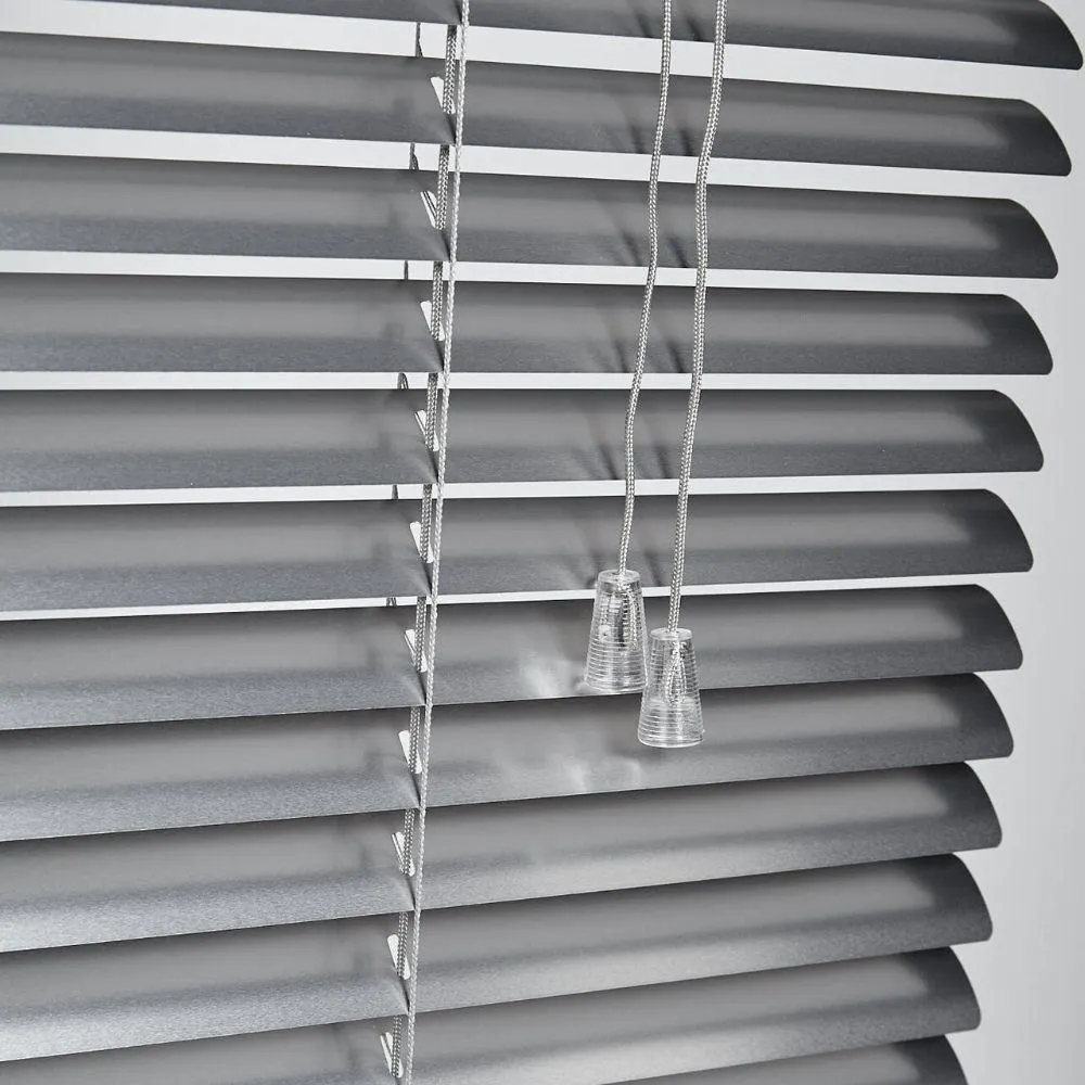 25 mm Aluminium Venetian Silver 600 X 1600