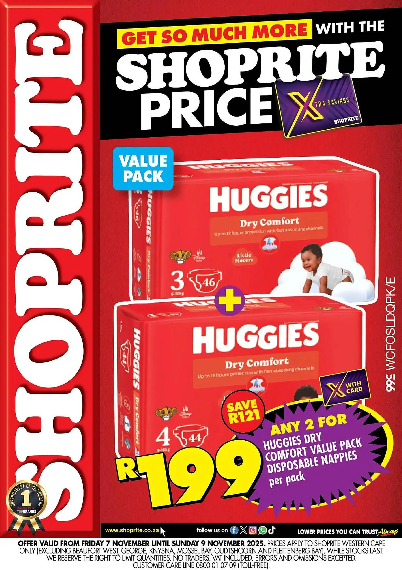 Shoprite catalogue from 6 November to 9 November 2025 - Catalogue Page 1