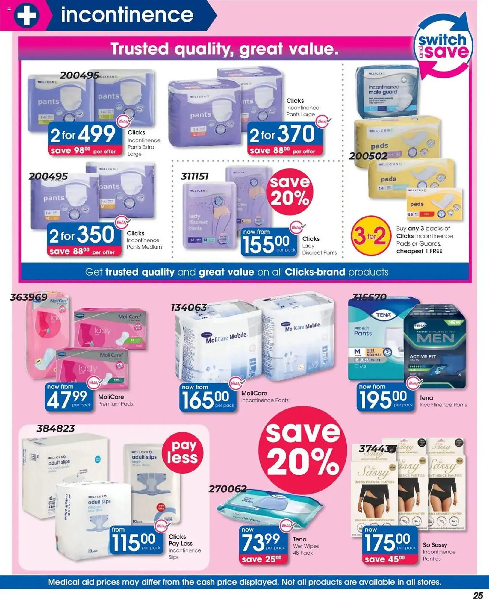 Clicks catalogue from 21 August to 22 September 2025 - Catalogue Page 25