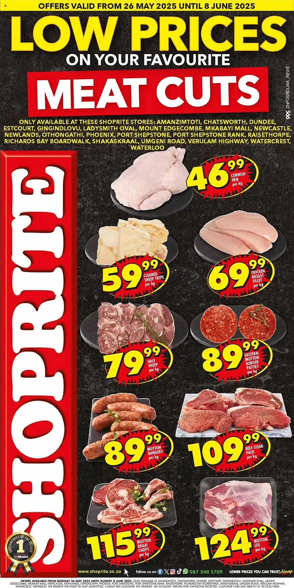 Shoprite catalogue from 26 May to 8 June 2025 - Catalogue Page 1