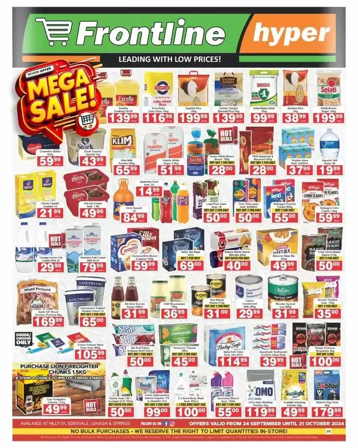 Mega Sale! from 25 September to 21 October 2024 - Catalogue Page 1