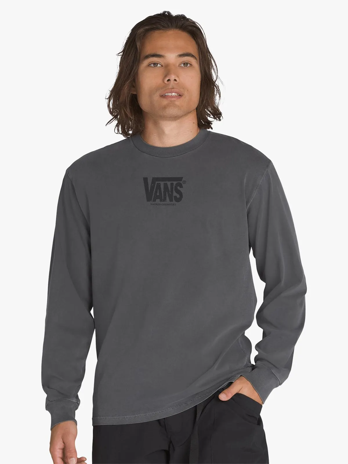 Vans Men's MTE Divine Symmetry Grey Long Sleeve T-Shirt