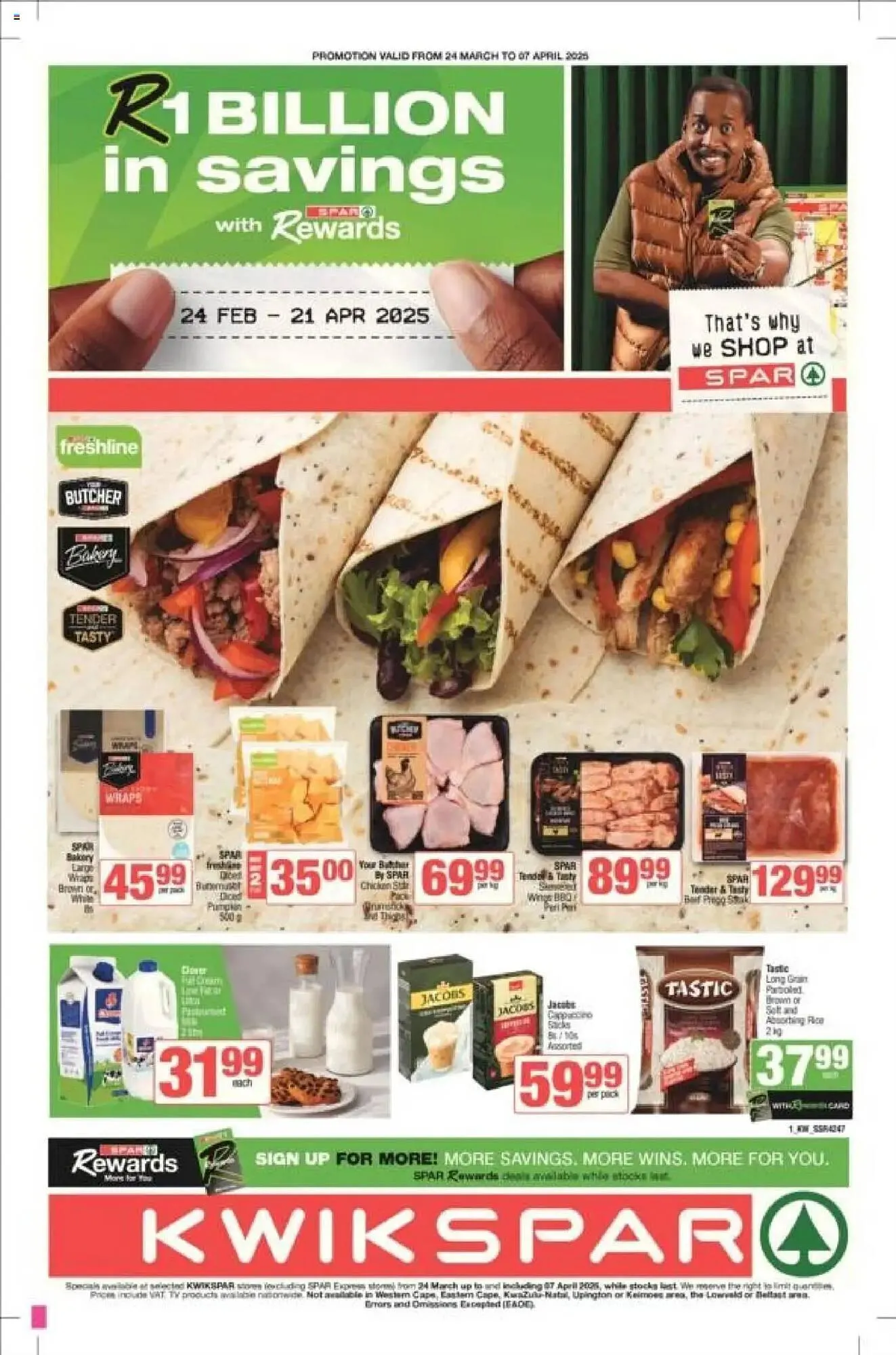 KwikSpar catalogue from 24 March to 21 April 2025 - Catalogue Page 1