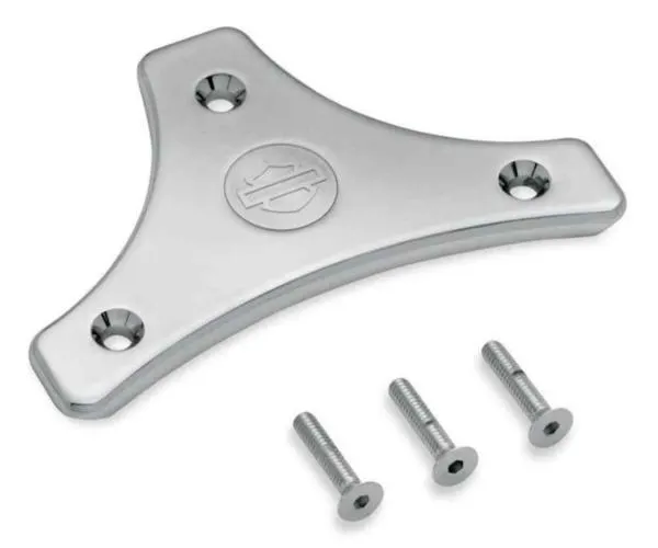 Billet Backrest Pad Mount, Fits Touring Models – Chrome