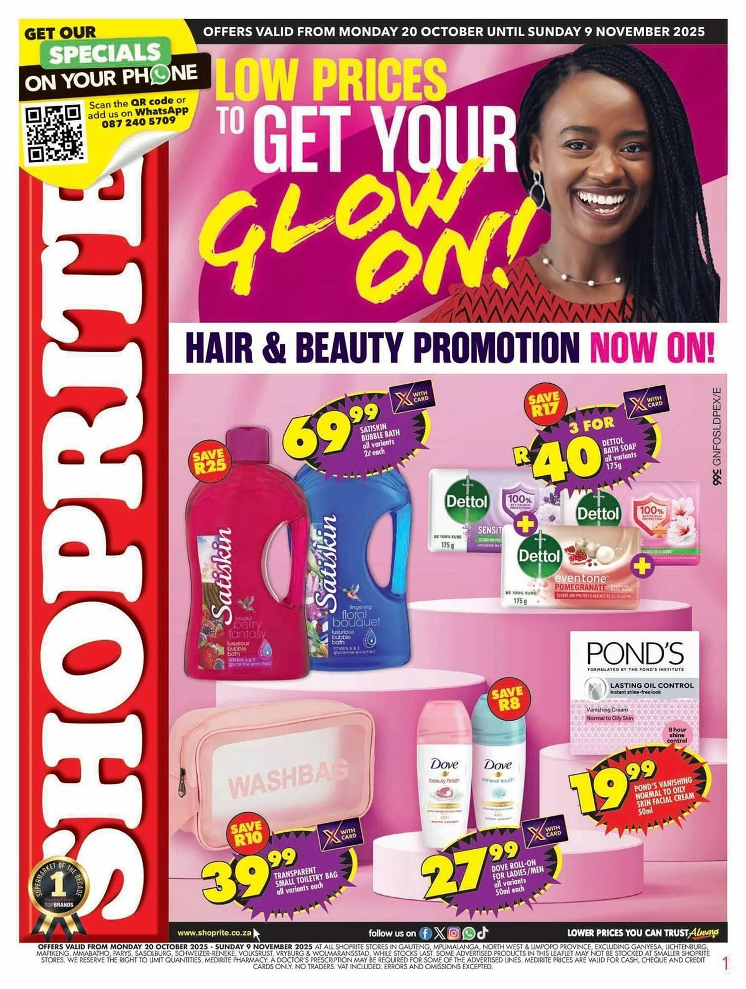 Shoprite catalogue from 20 November to 9 December 2025 - Catalogue Page 1