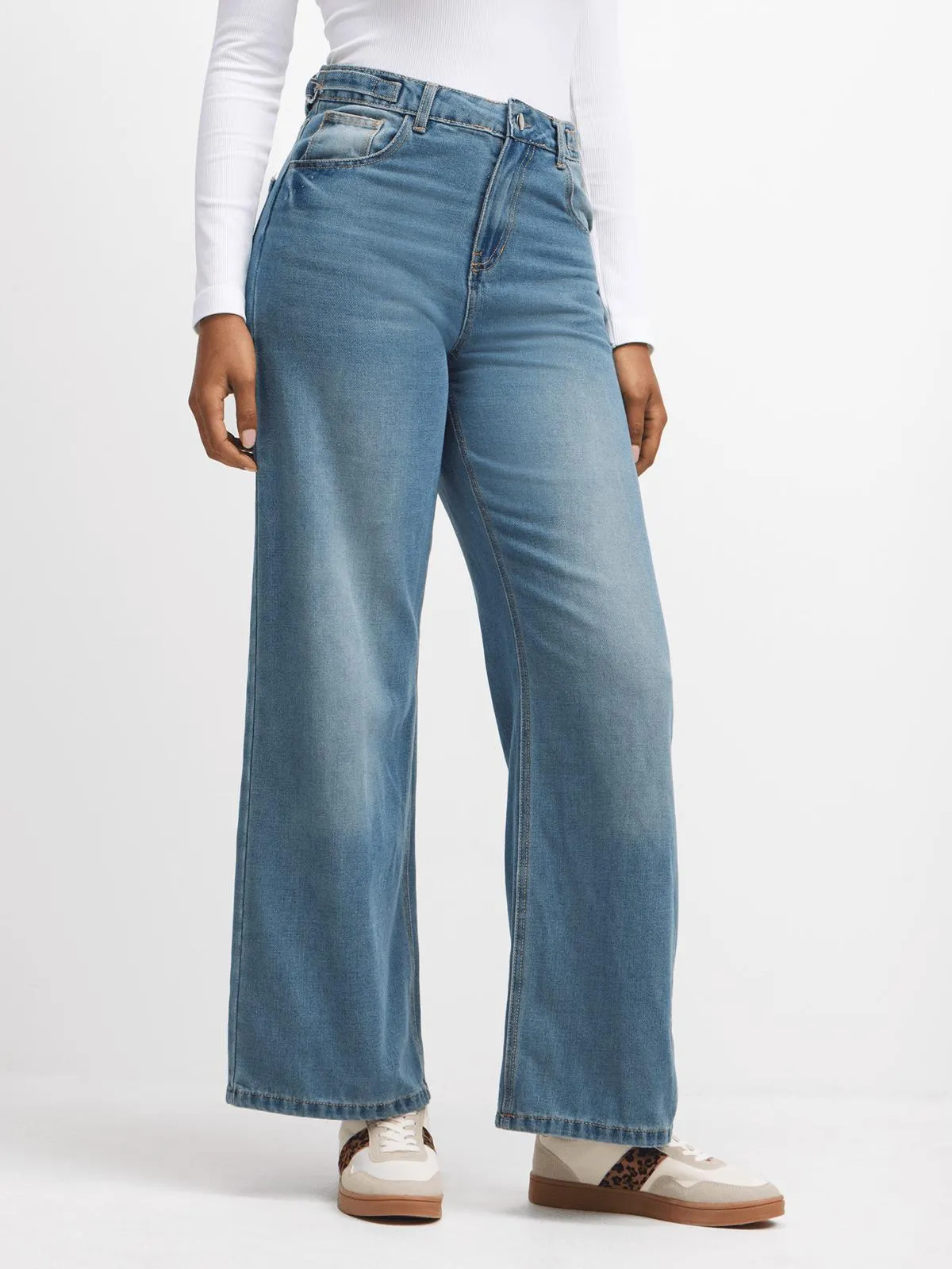 Jet Women's Dark Blue Wide Leg Jeans