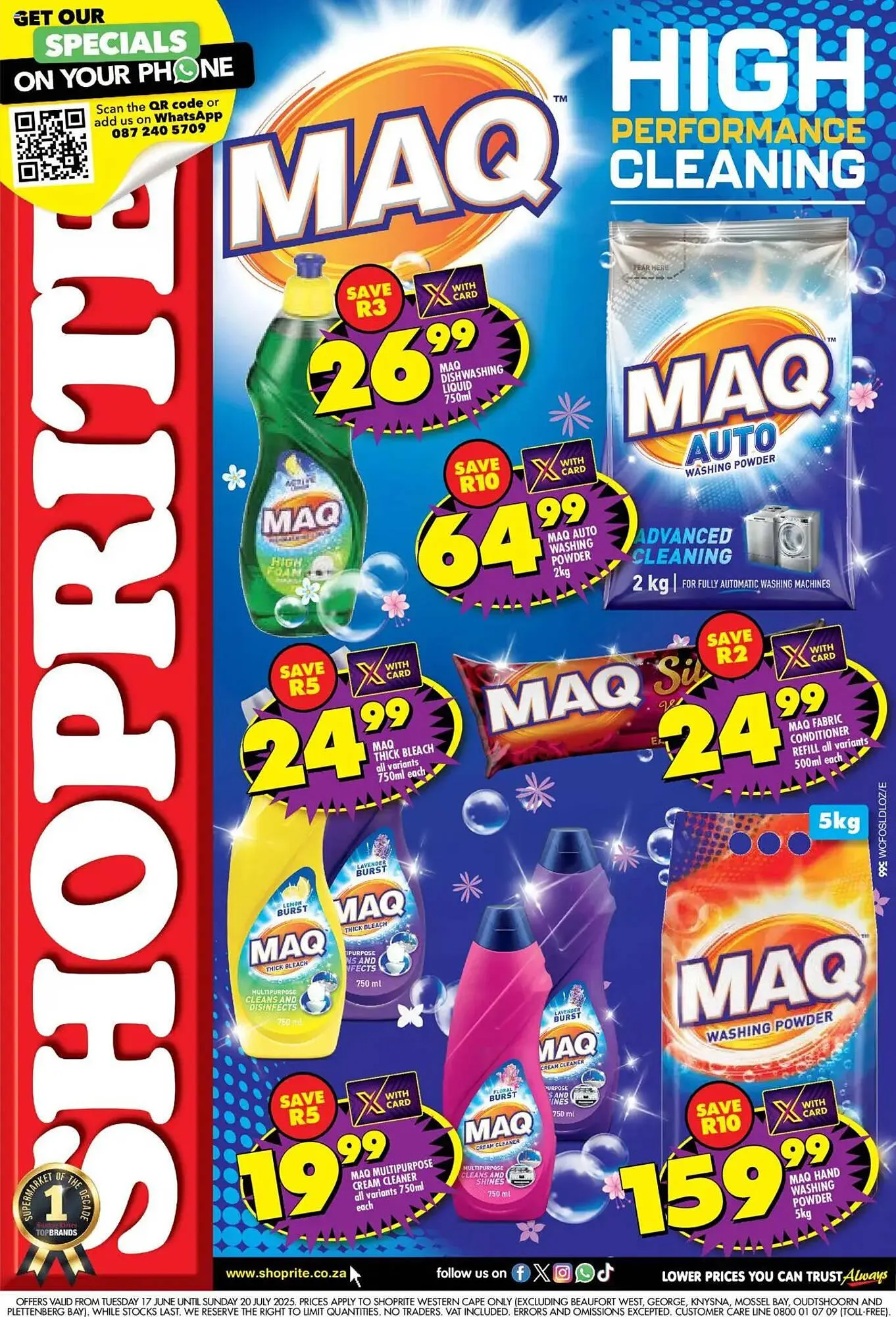 Shoprite catalogue from 17 June to 20 July 2025 - Catalogue Page 1